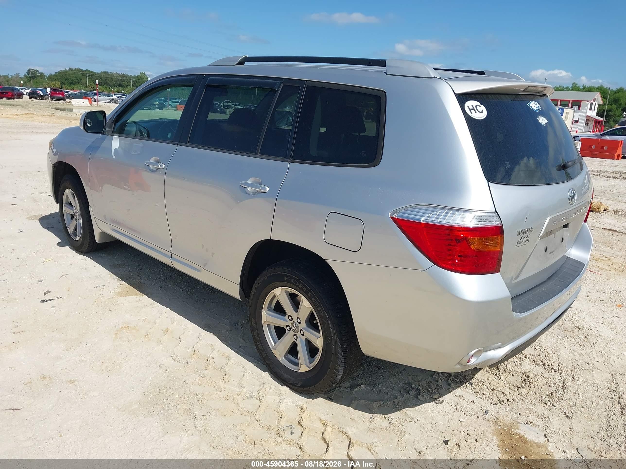 2009 Toyota Highlander Silver vin: JTEDS41A492073234