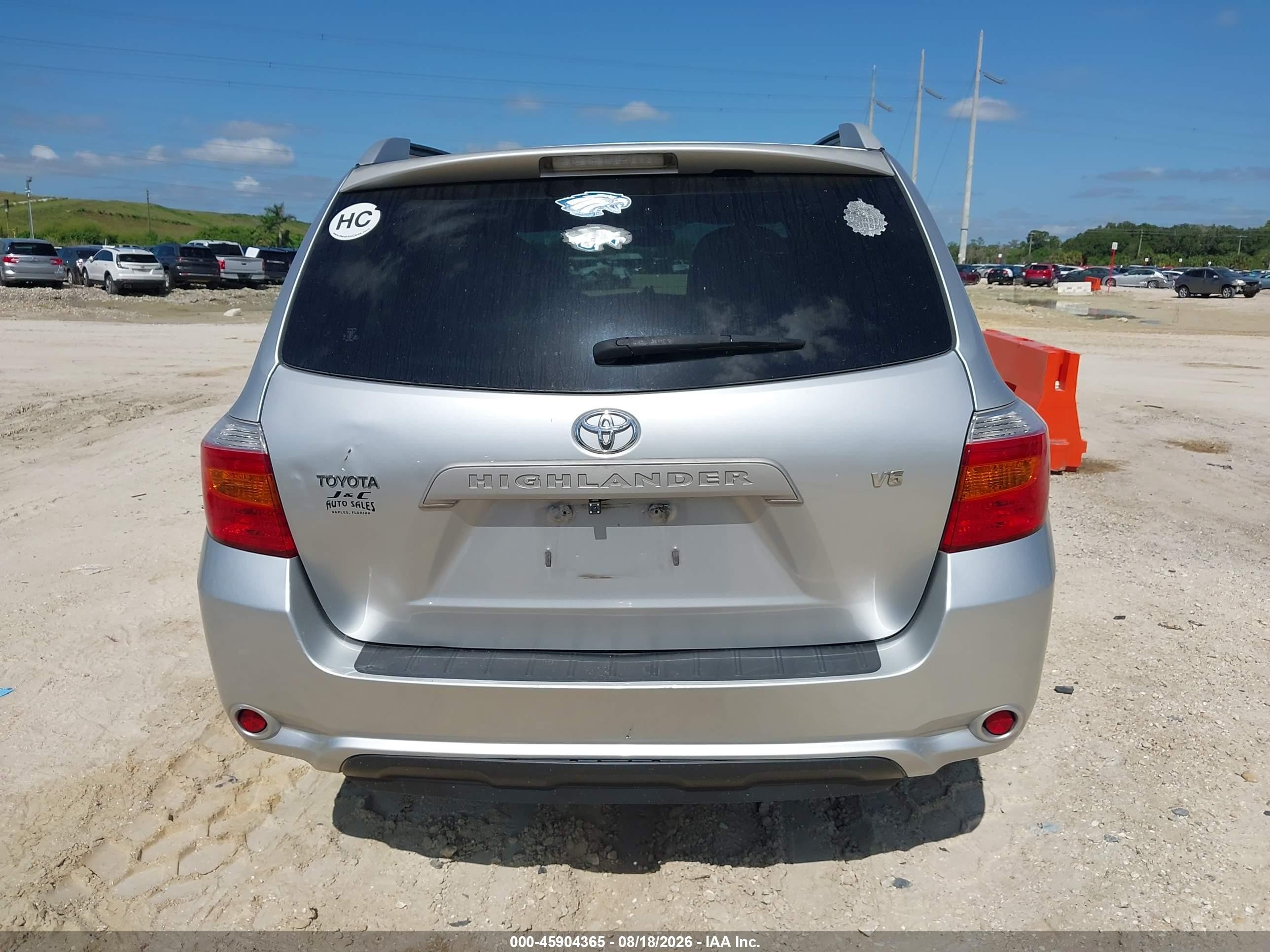 2009 Toyota Highlander Silver vin: JTEDS41A492073234