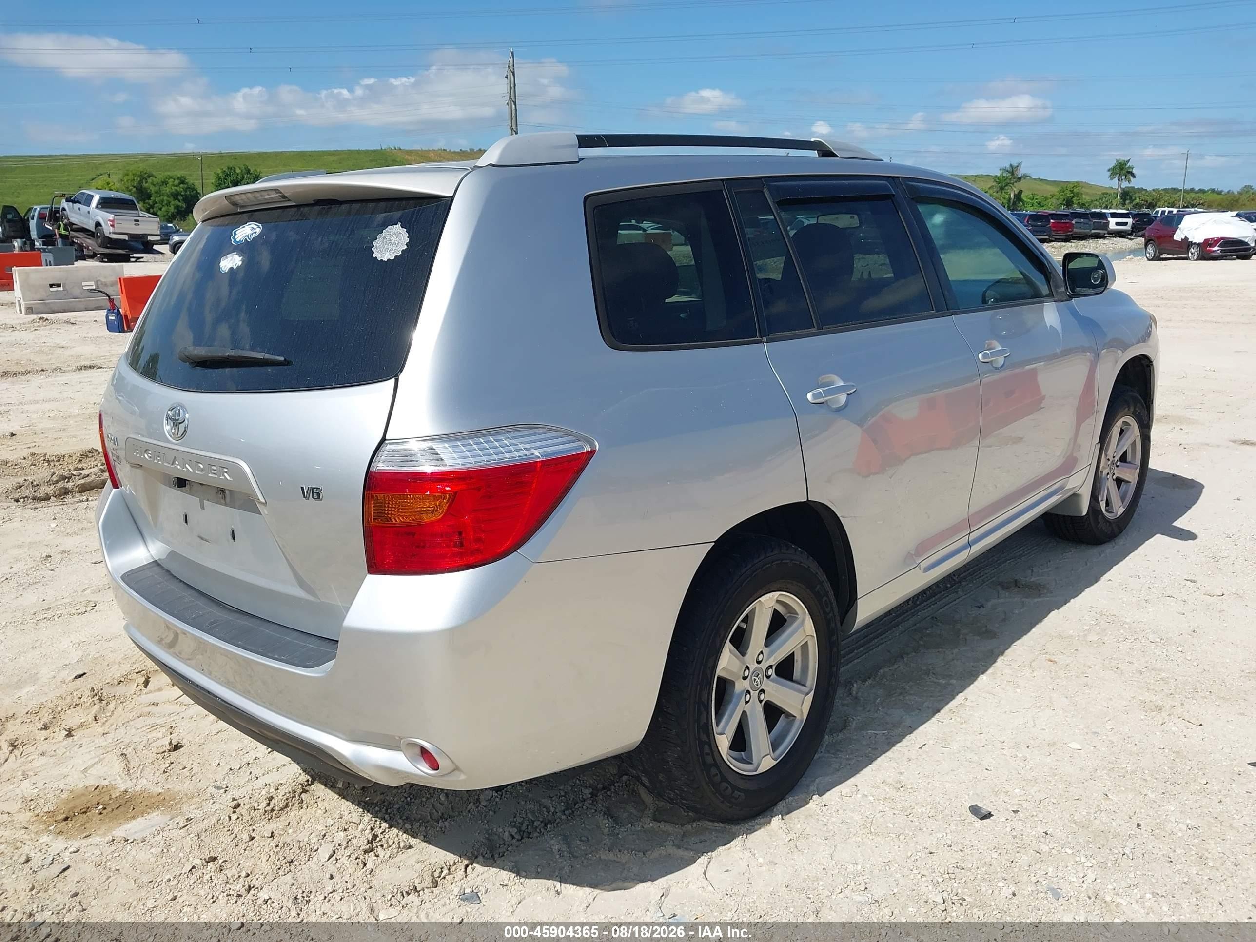 2009 Toyota Highlander Silver vin: JTEDS41A492073234