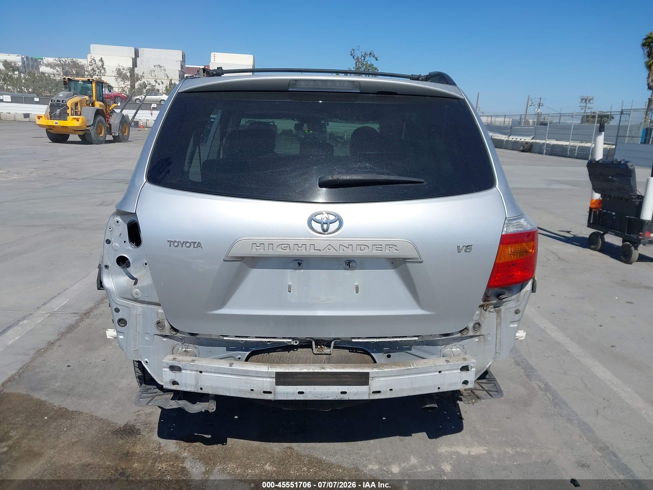 2008 Toyota Highlander Silver vin: JTEDS41A582019293