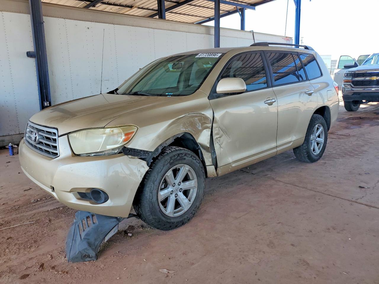 2008 Toyota Highlander Base Gold vin: JTEDS41A582019469