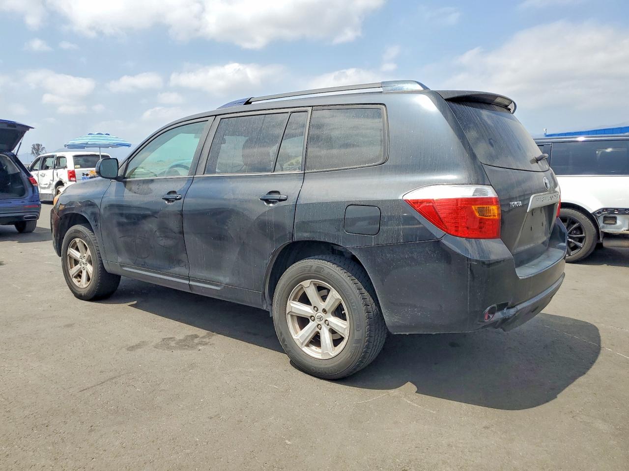 2008 Toyota Highlander Base Black vin: JTEDS41A582067666