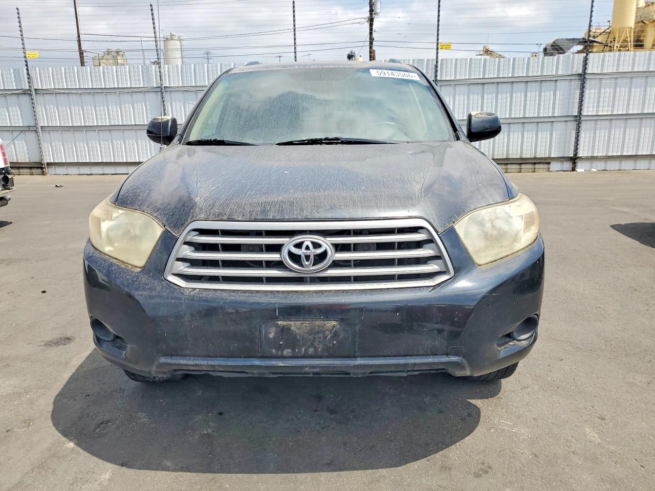 2008 Toyota Highlander Base Black vin: JTEDS41A582067666