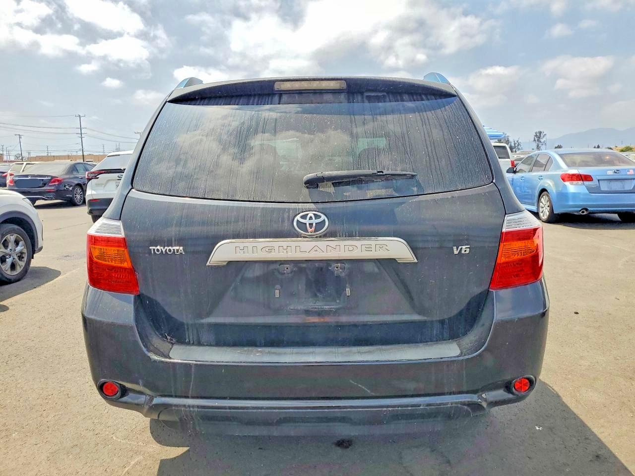 2008 Toyota Highlander Base Black vin: JTEDS41A582067666