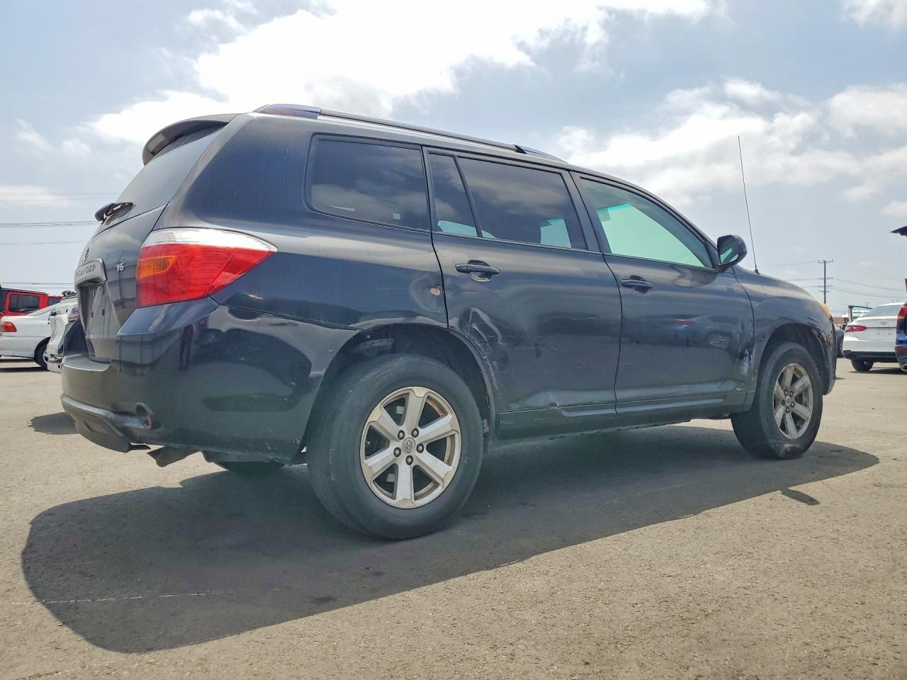 2008 Toyota Highlander Base Black vin: JTEDS41A582067666
