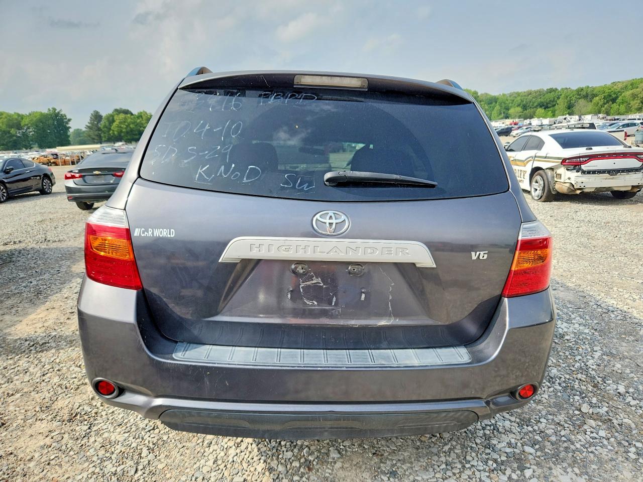 2009 Toyota Highlander Base Gray vin: JTEDS41A592070584