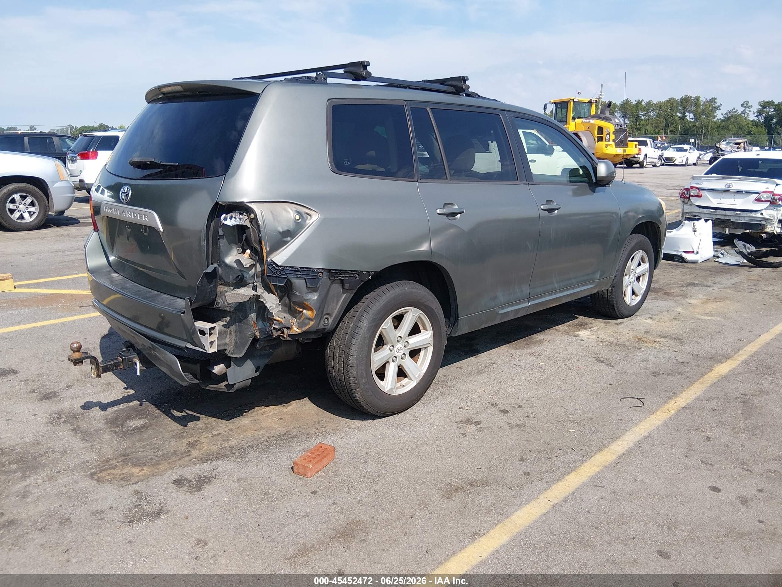2009 Toyota Highlander Gray vin: JTEDS41A592087272