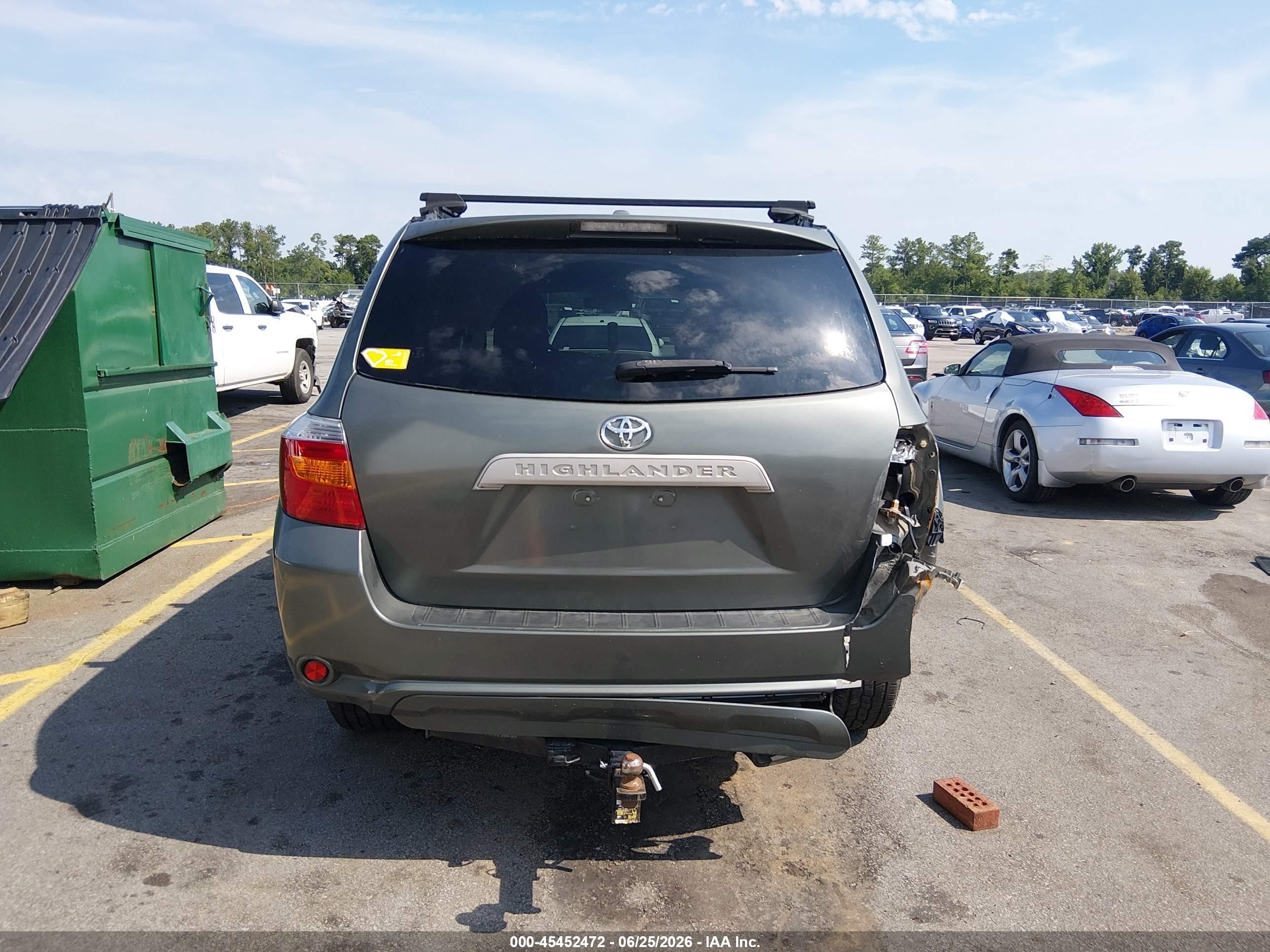 2009 Toyota Highlander Gray vin: JTEDS41A592087272