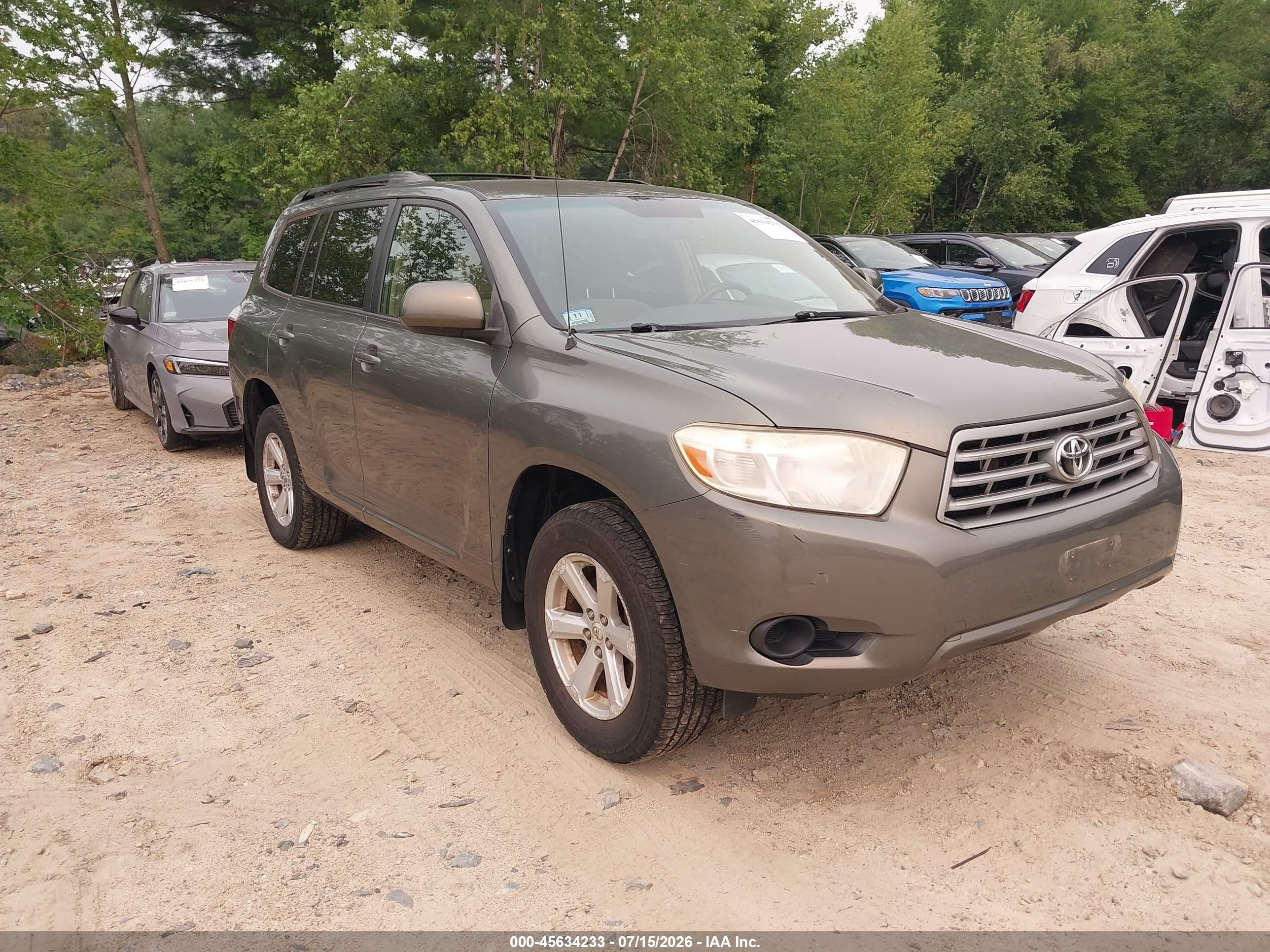 2008 Toyota Highlander   Gray vin: JTEDS41A682016970