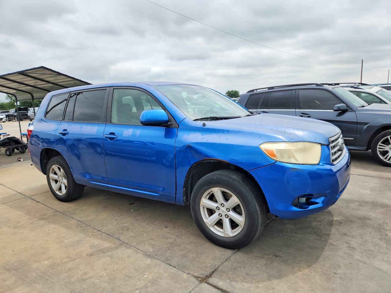 2008 Toyota Highlander Base Blue vin: JTEDS41A682030285