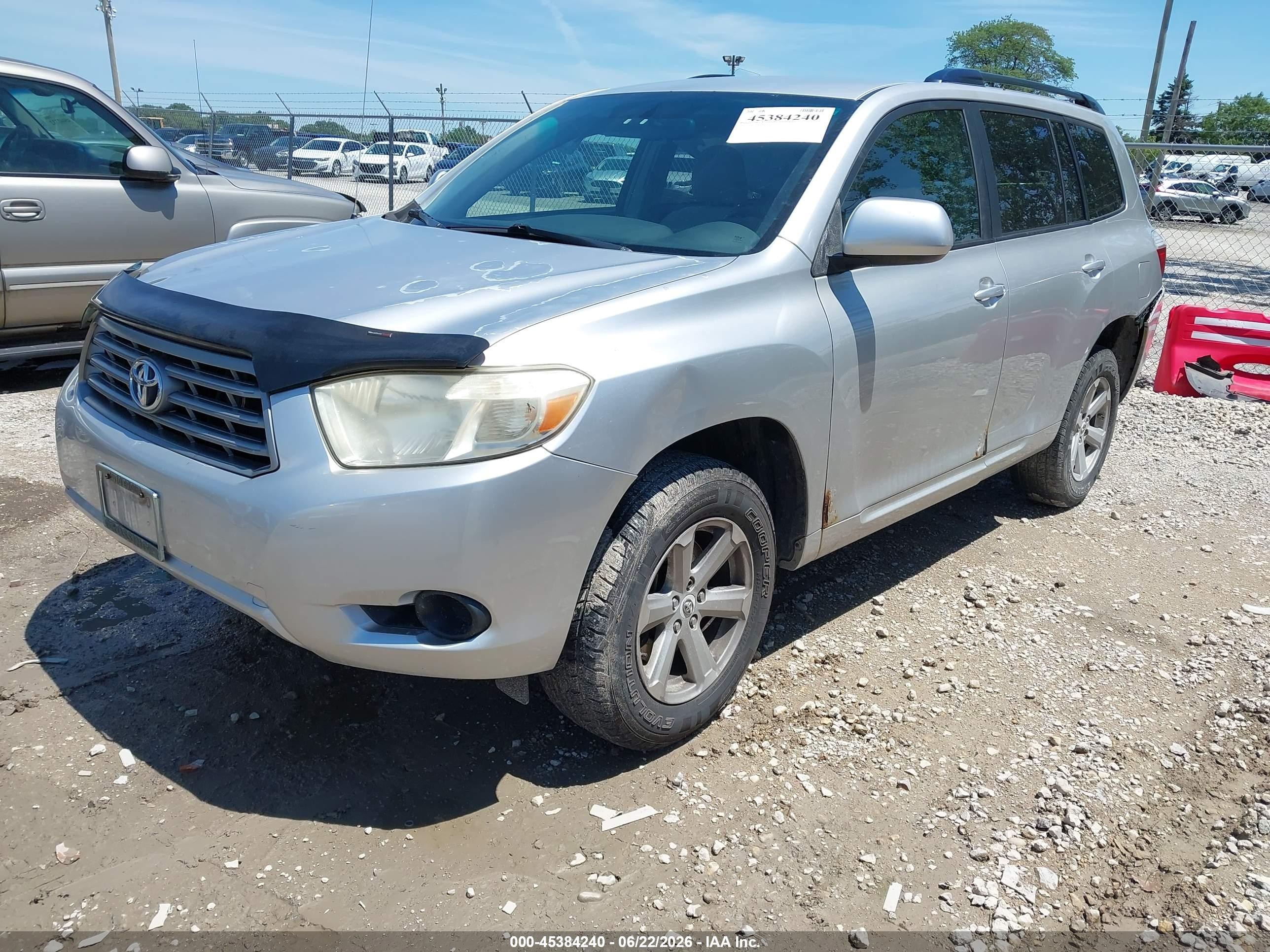 2008 Toyota Highlander   Gray vin: JTEDS41A682041092