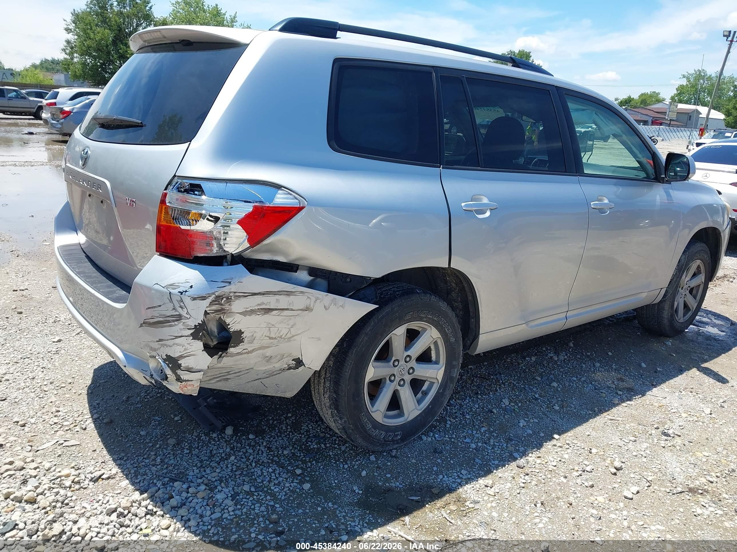 2008 Toyota Highlander   Gray vin: JTEDS41A682041092
