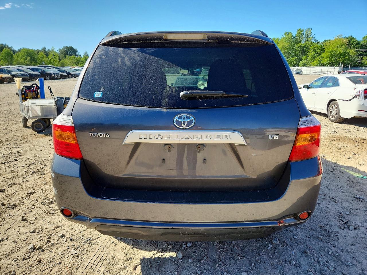 2009 Toyota Highlander Base Gray vin: JTEDS41A692085871