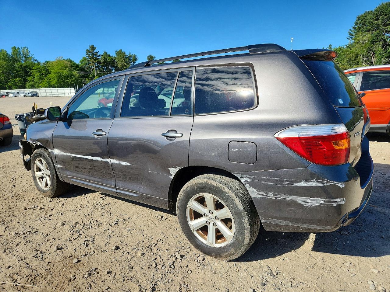 2009 Toyota Highlander Base Gray vin: JTEDS41A692085871
