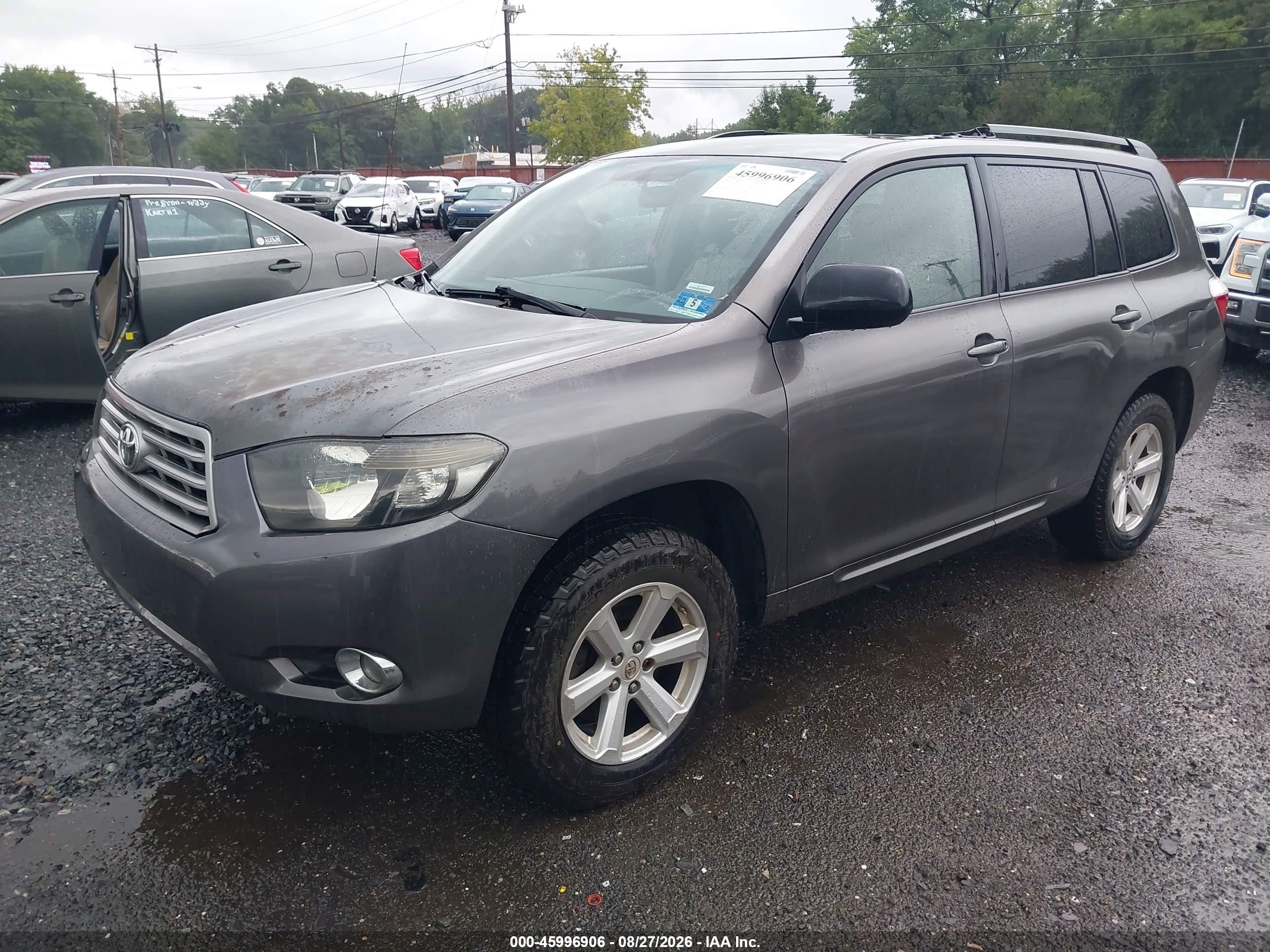 2008 Toyota Highlander   Gray vin: JTEDS41A782008537
