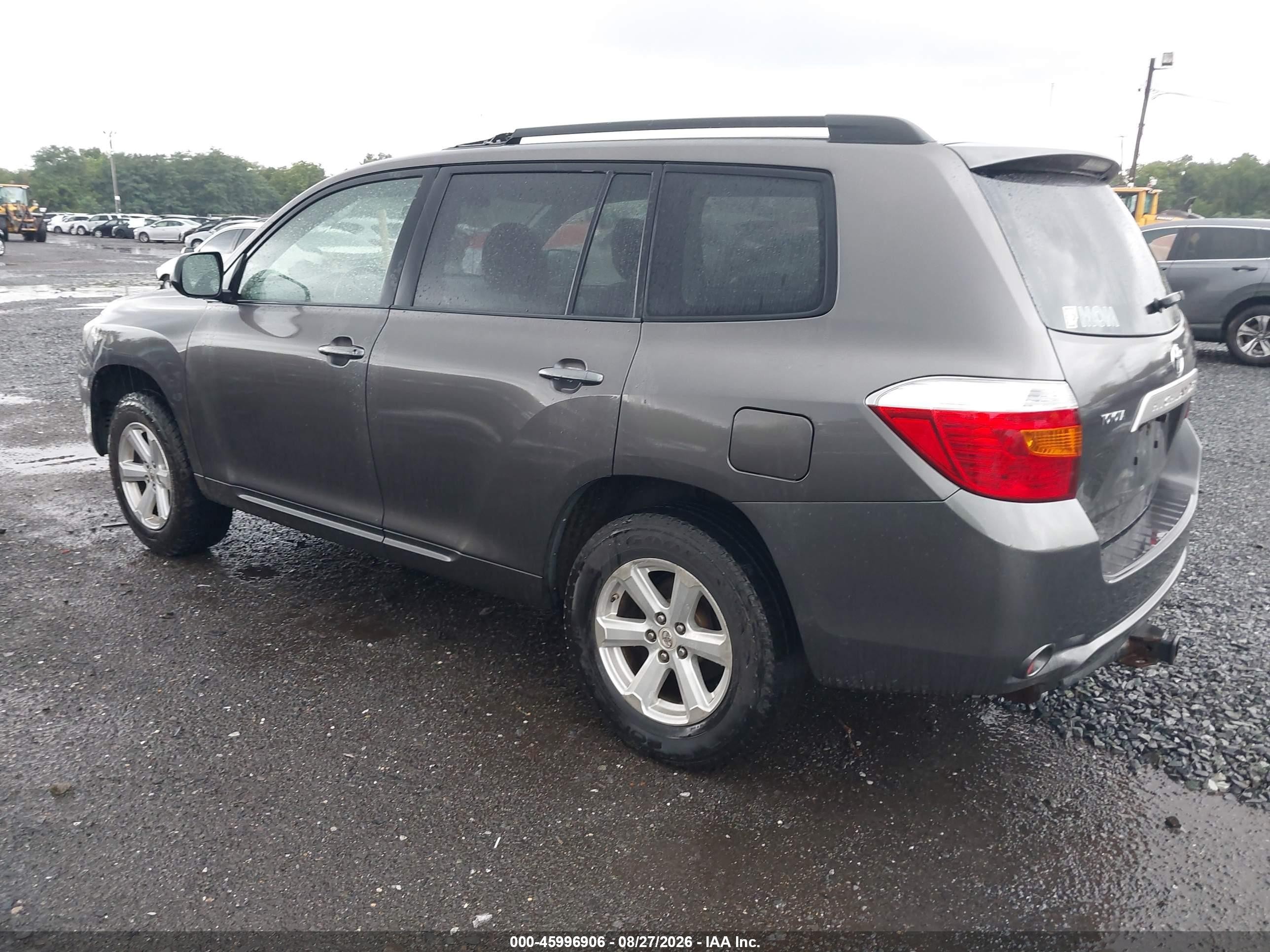 2008 Toyota Highlander   Gray vin: JTEDS41A782008537