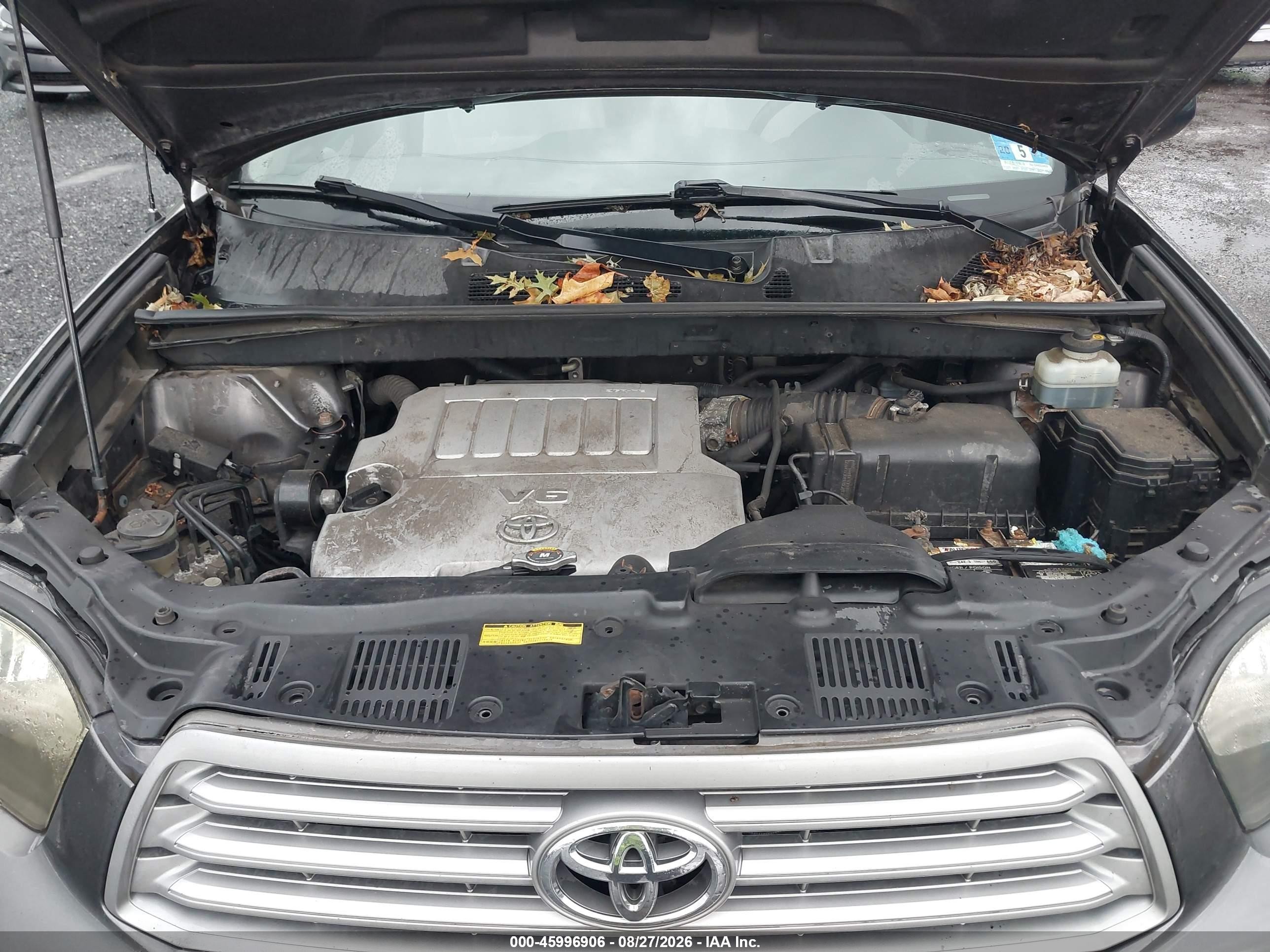 2008 Toyota Highlander   Gray vin: JTEDS41A782008537