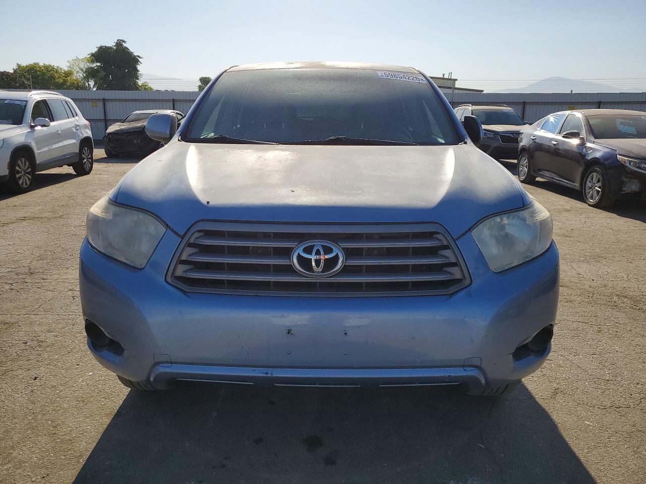 2008 Toyota Highlander Base Синий vin: JTEDS41A782012054