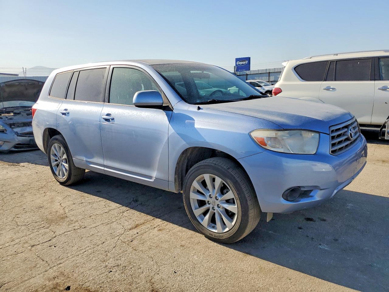 2008 Toyota Highlander Base Синий vin: JTEDS41A782012054