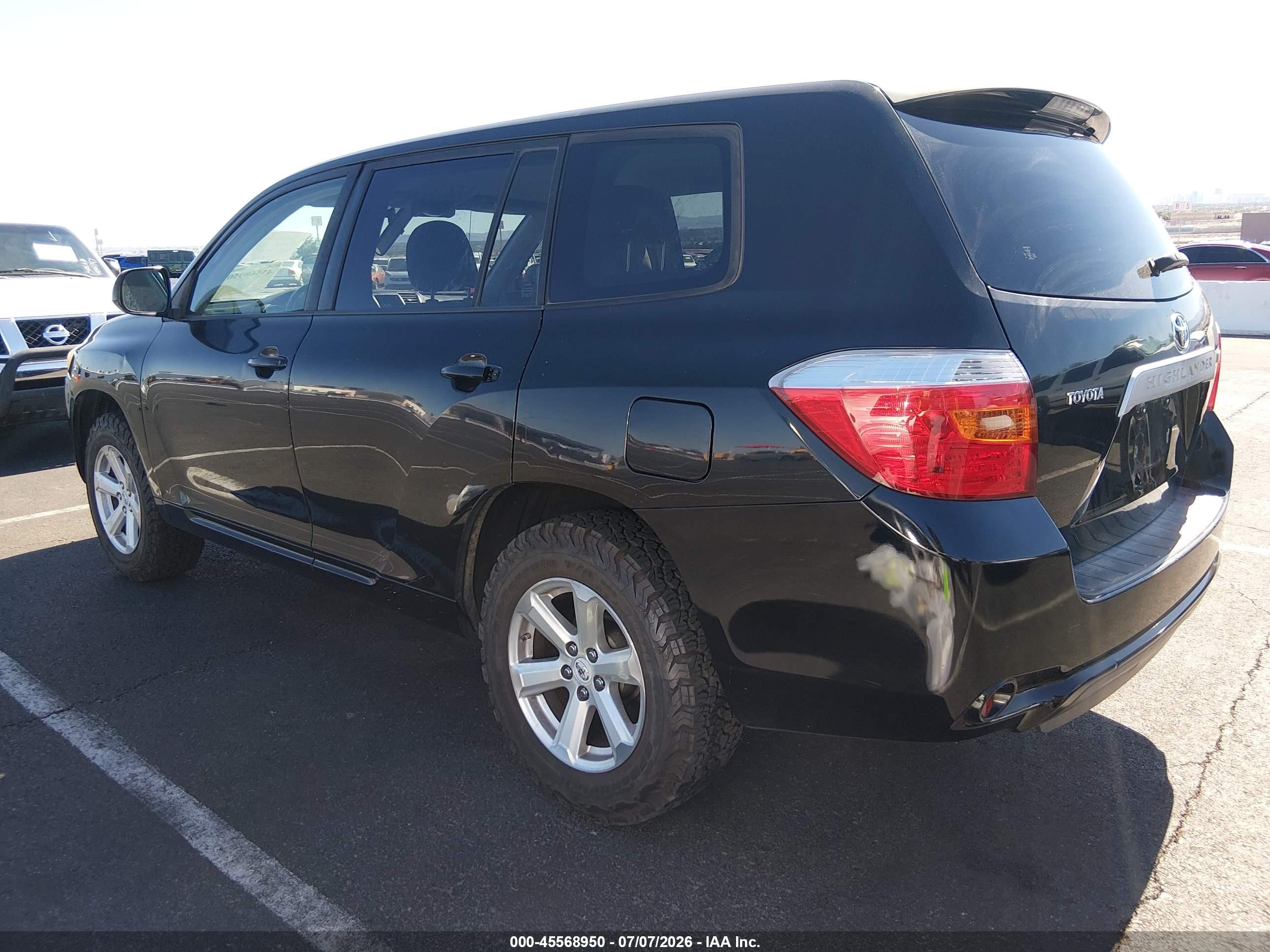 2008 Toyota Highlander   Black vin: JTEDS41A782027363