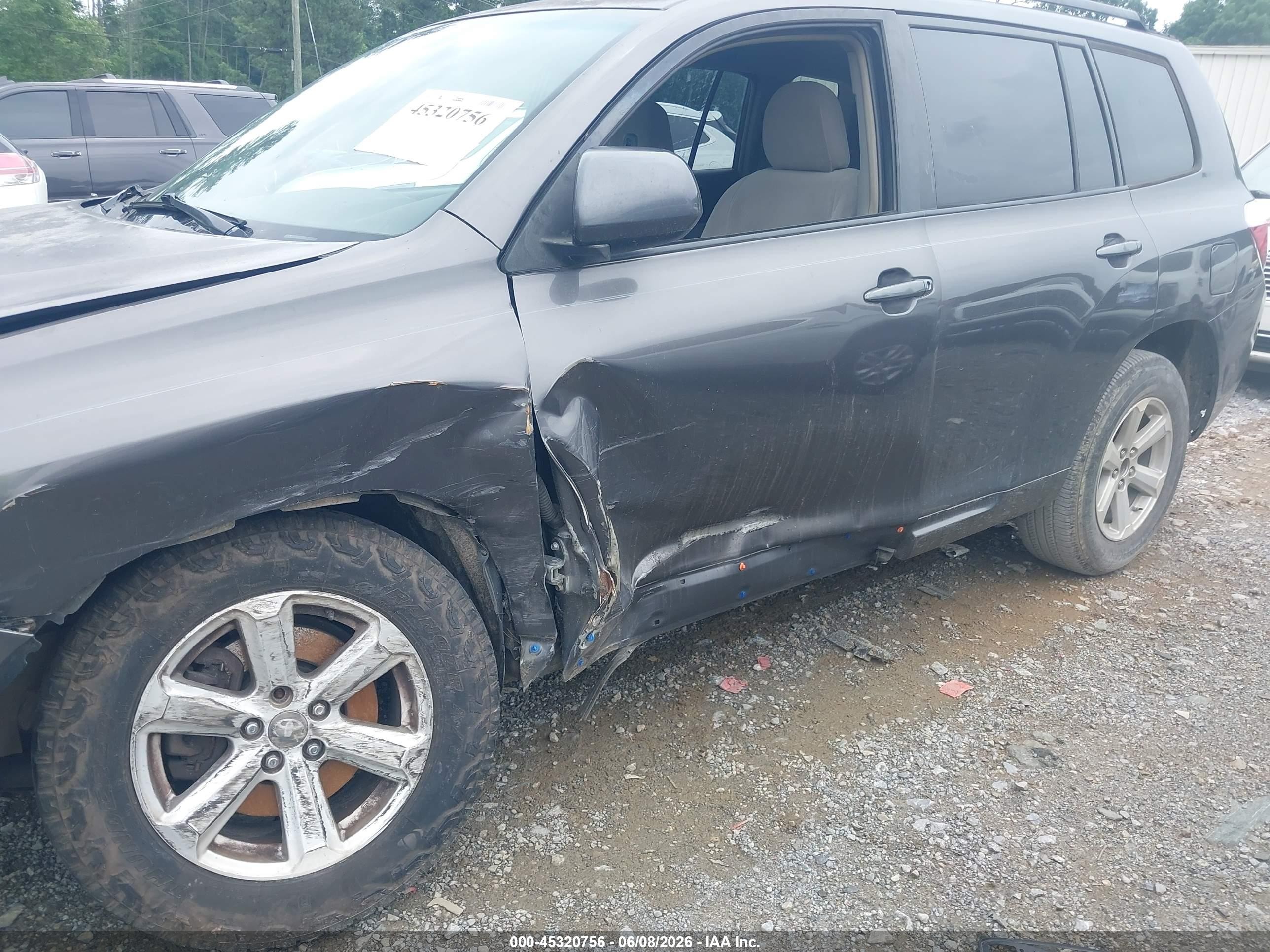 2008 Toyota Highlander   Серый vin: JTEDS41A782028884