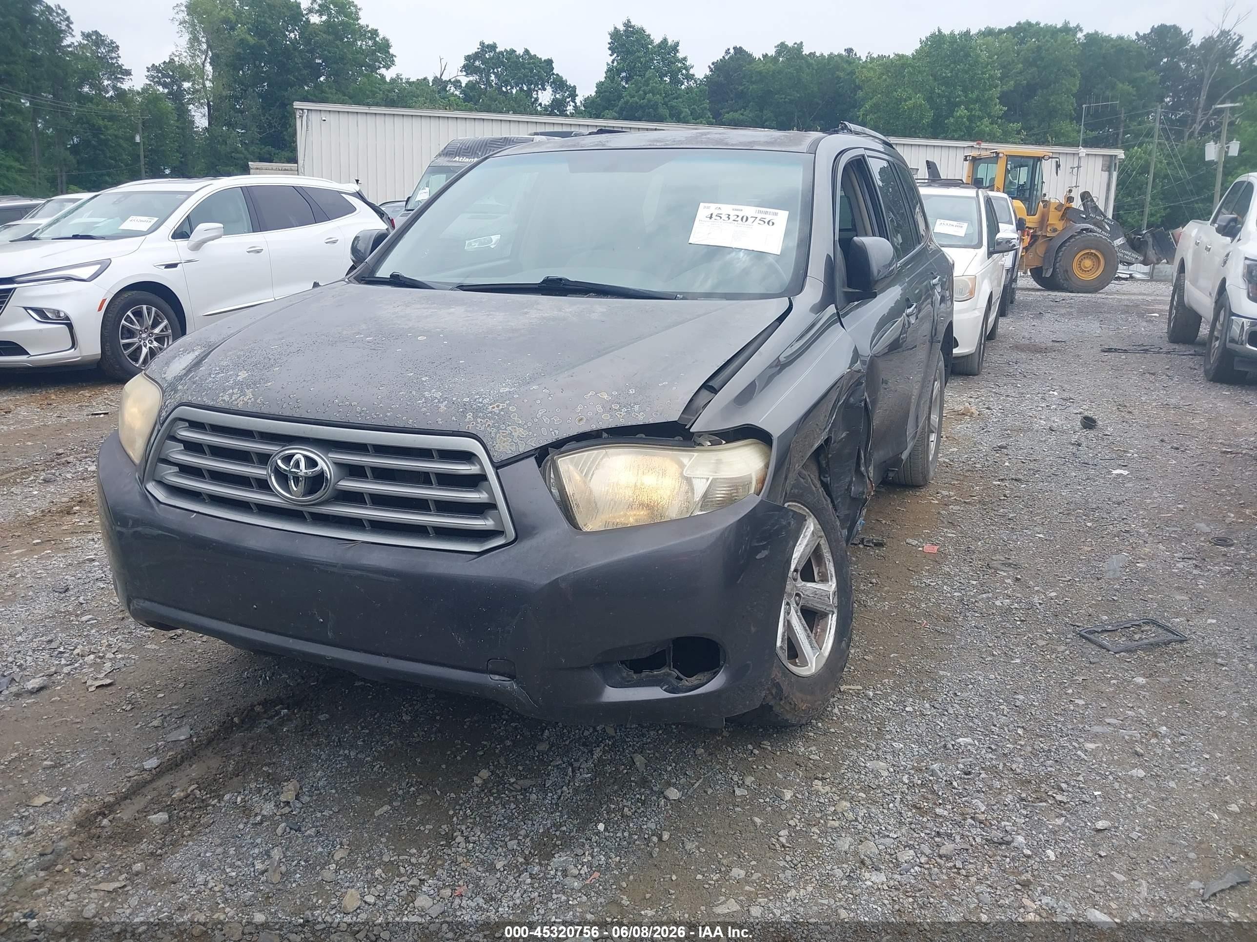 2008 Toyota Highlander   Серый vin: JTEDS41A782028884