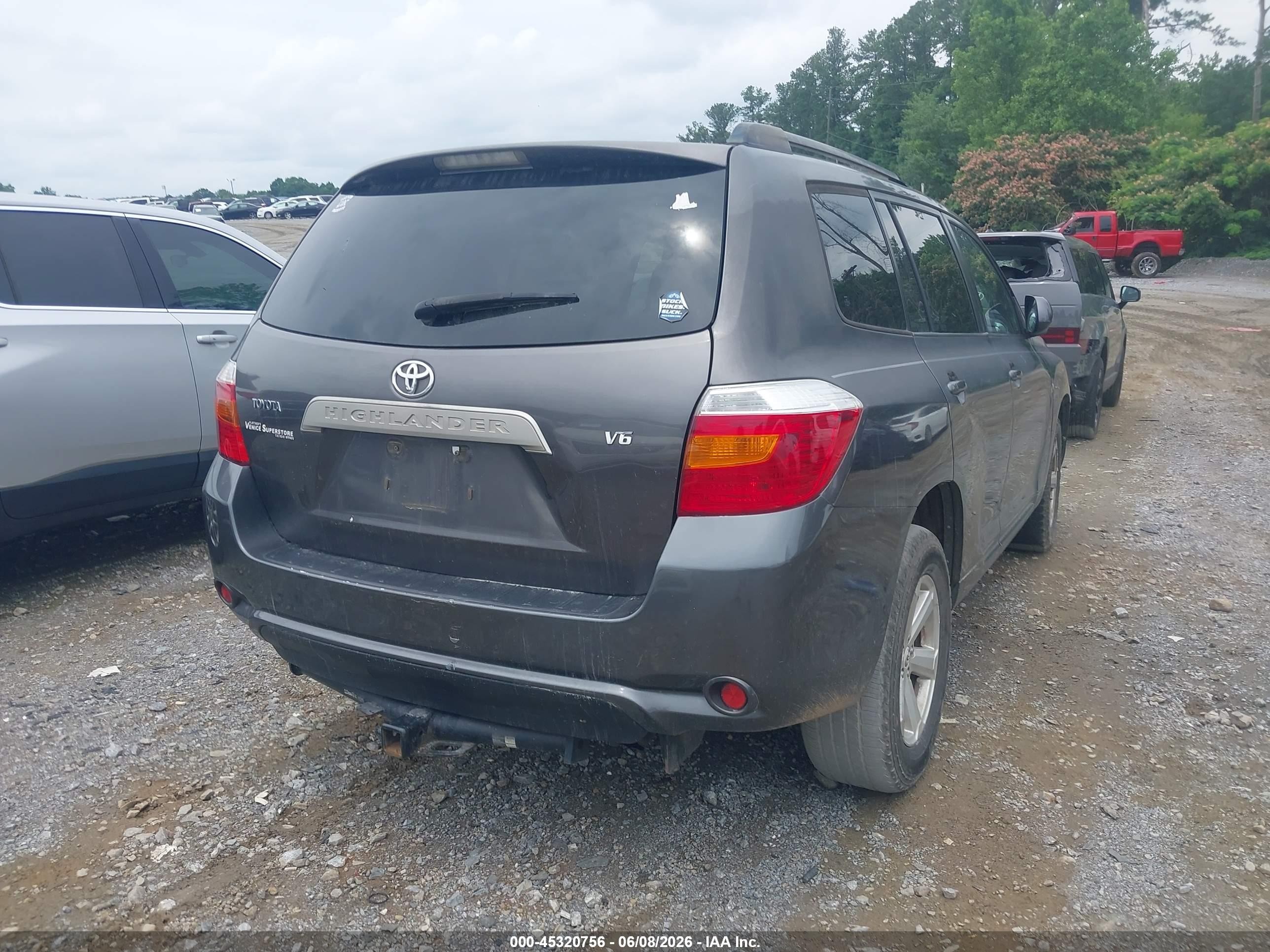 2008 Toyota Highlander   Серый vin: JTEDS41A782028884