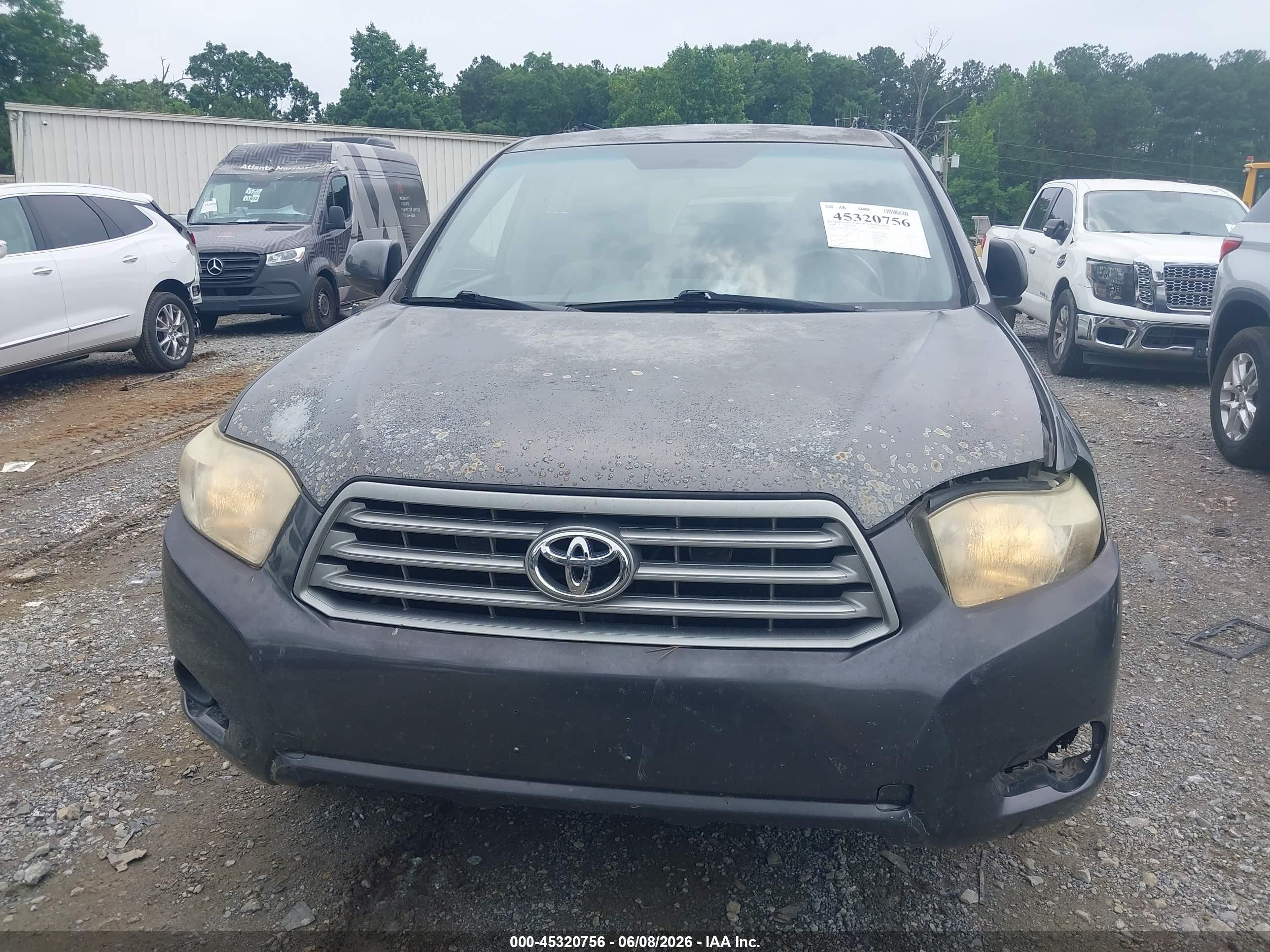 2008 Toyota Highlander   Серый vin: JTEDS41A782028884