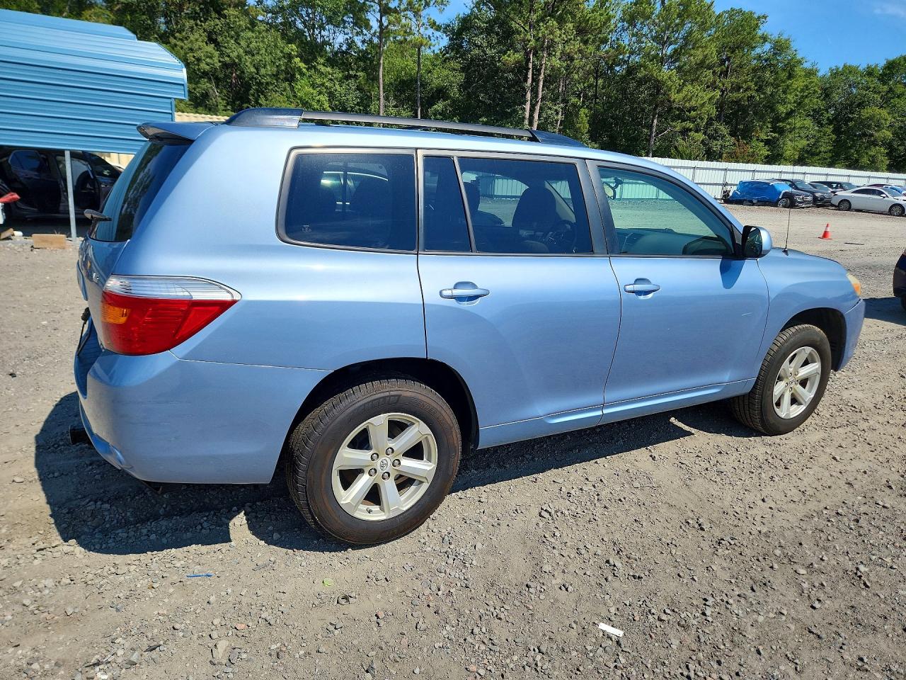 2008 Toyota Highlander Base Blue vin: JTEDS41A782064395