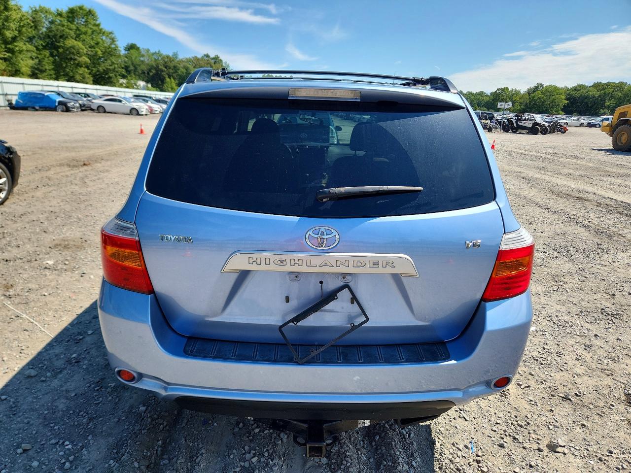 2008 Toyota Highlander Base Blue vin: JTEDS41A782064395