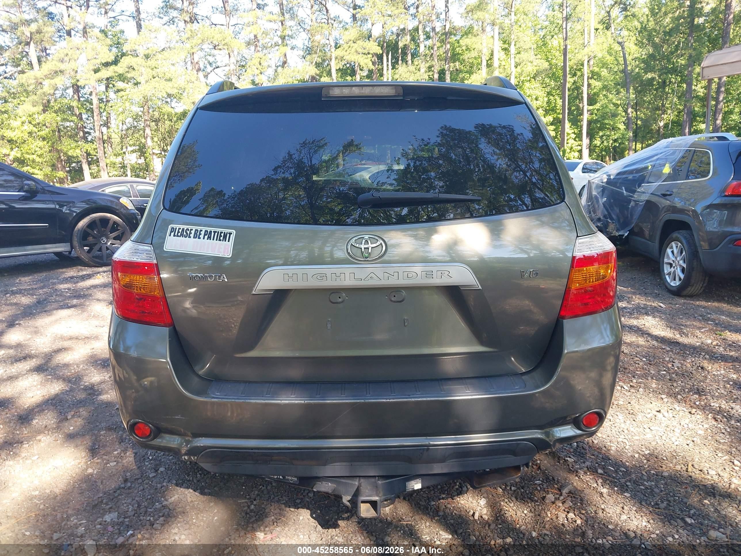 2009 Toyota Highlander   Gray vin: JTEDS41A792074149
