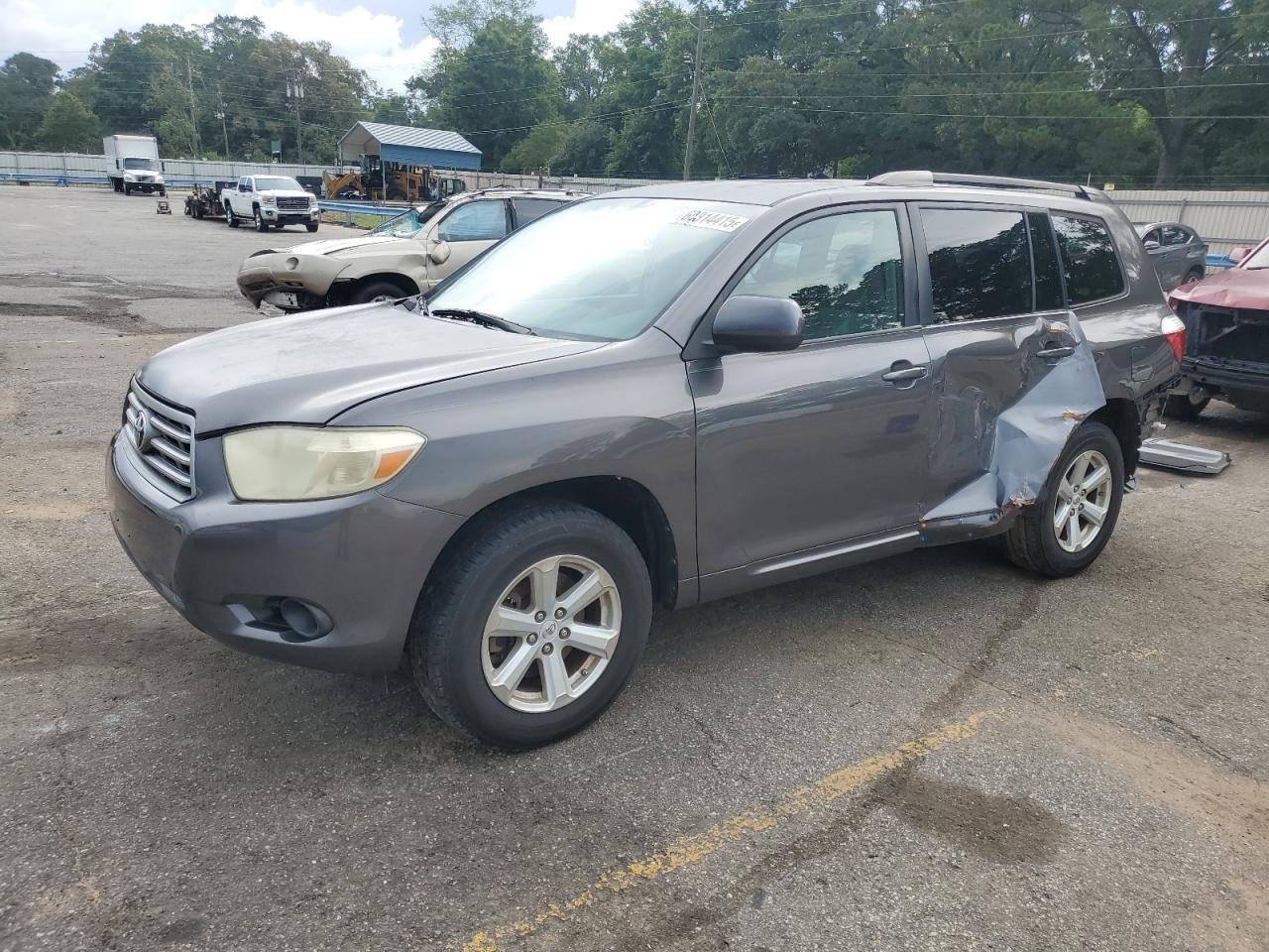 2009 Toyota Highlander Gray vin: JTEDS41A892085967