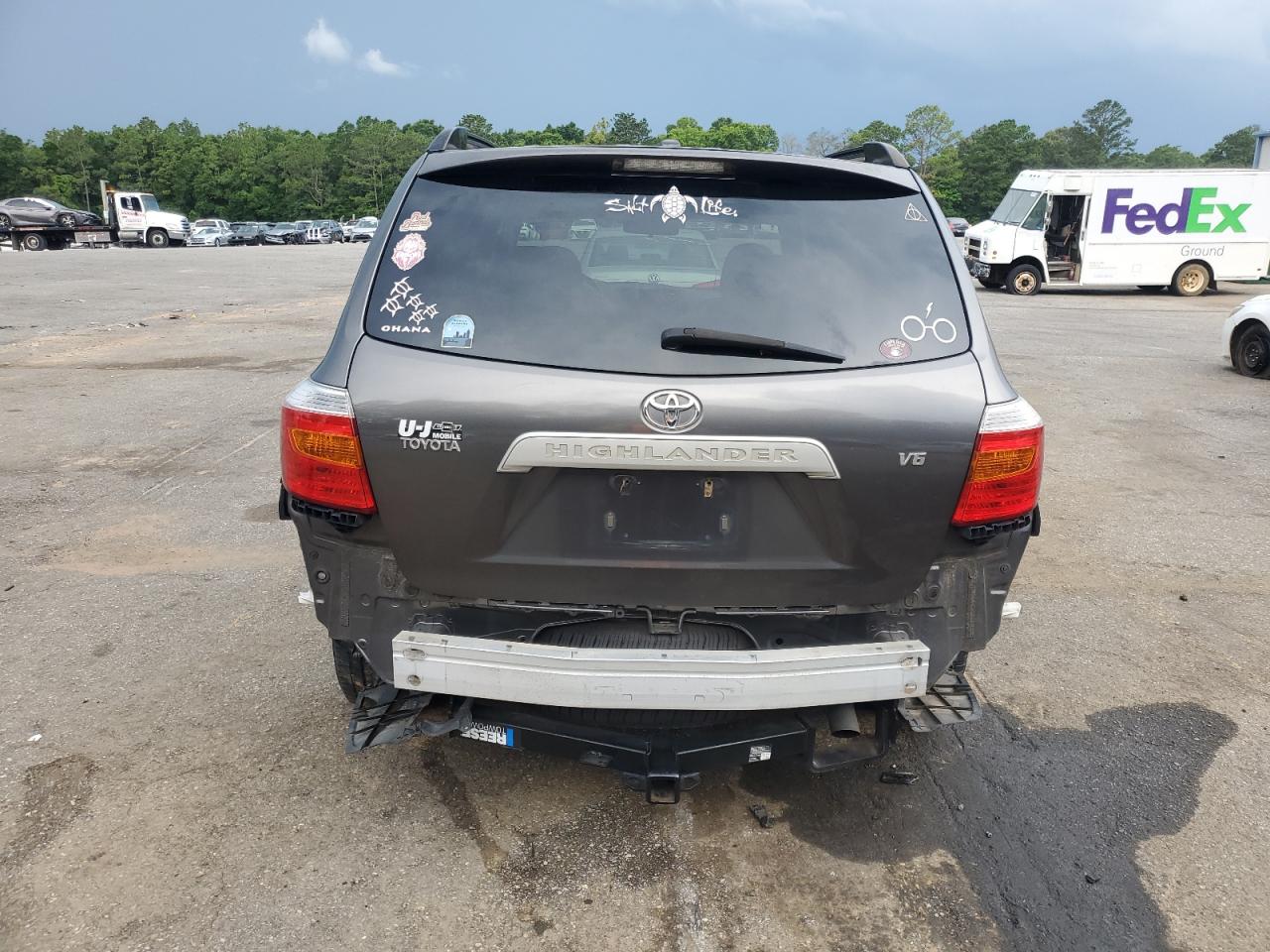2009 Toyota Highlander Gray vin: JTEDS41A892085967