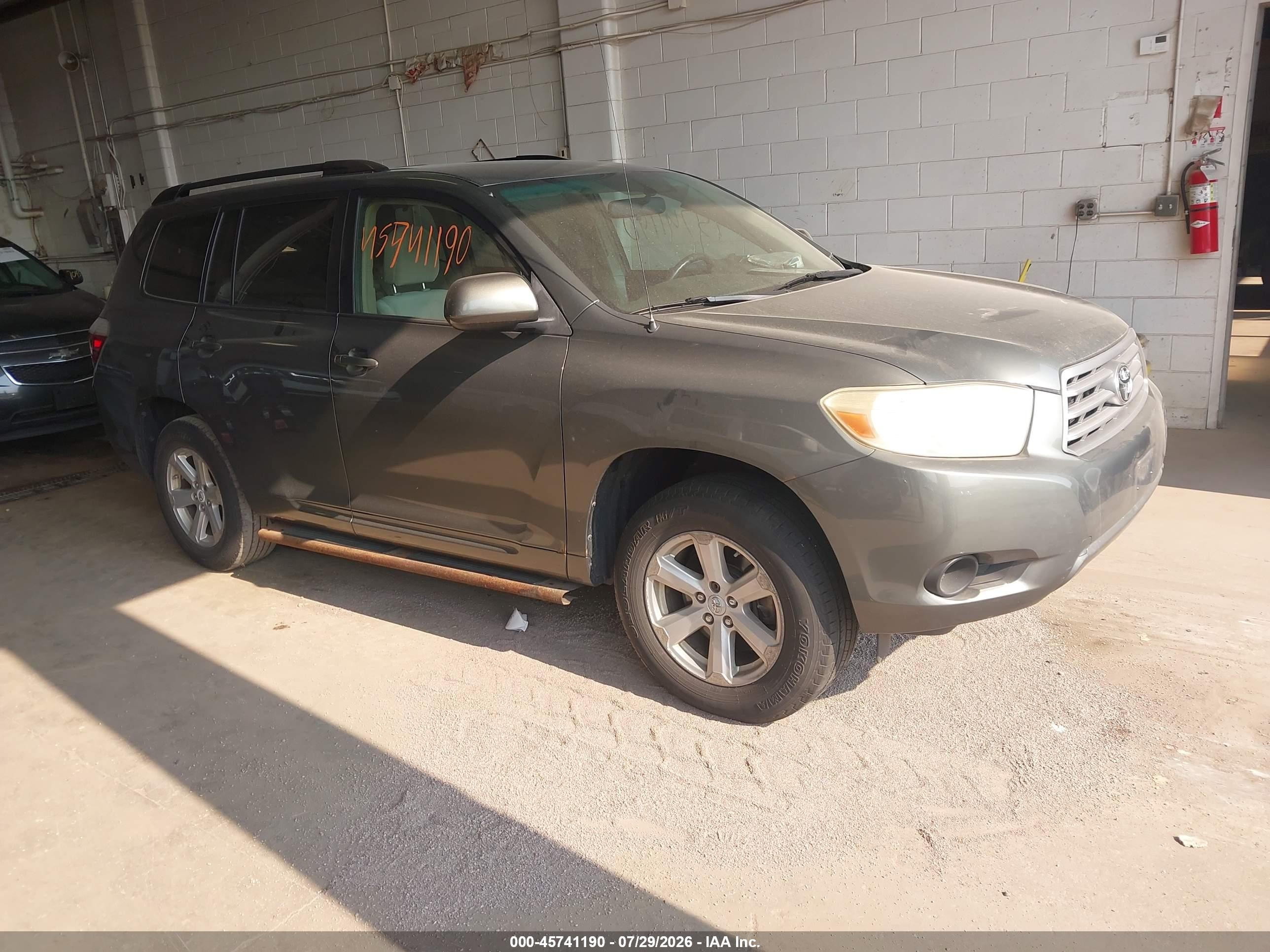 2008 Toyota Highlander   Gray vin: JTEDS41A982008894