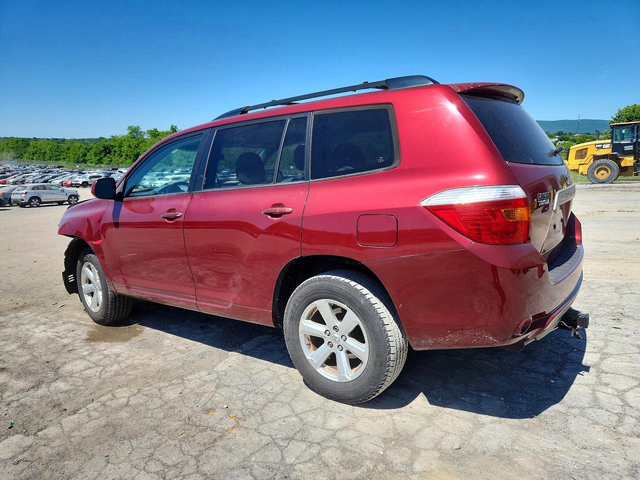 2008 Toyota Highlander Base Burgundy vin: JTEDS41A982016462