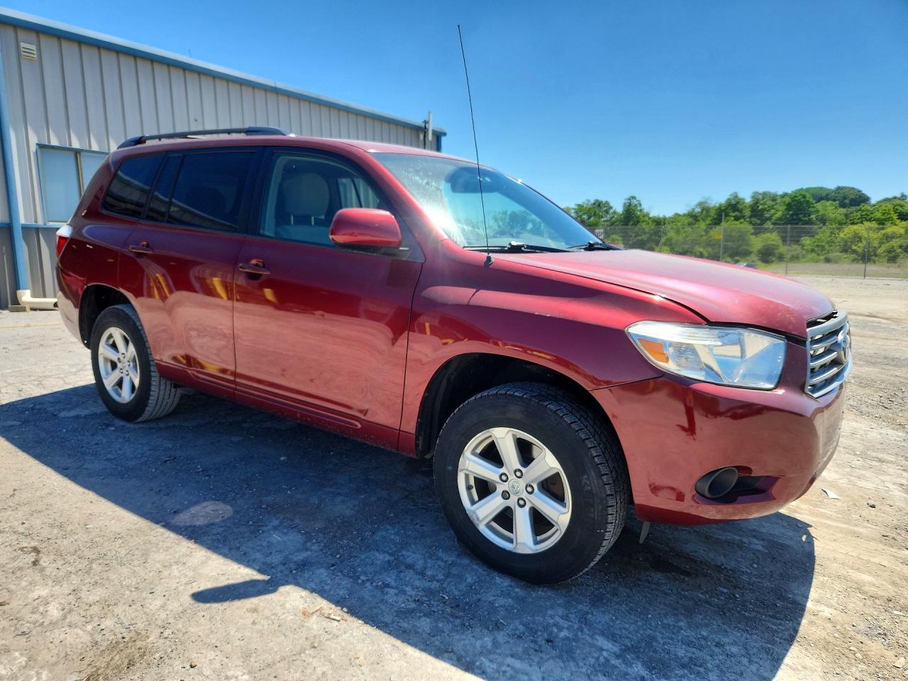 2008 Toyota Highlander Base Burgundy vin: JTEDS41A982016462