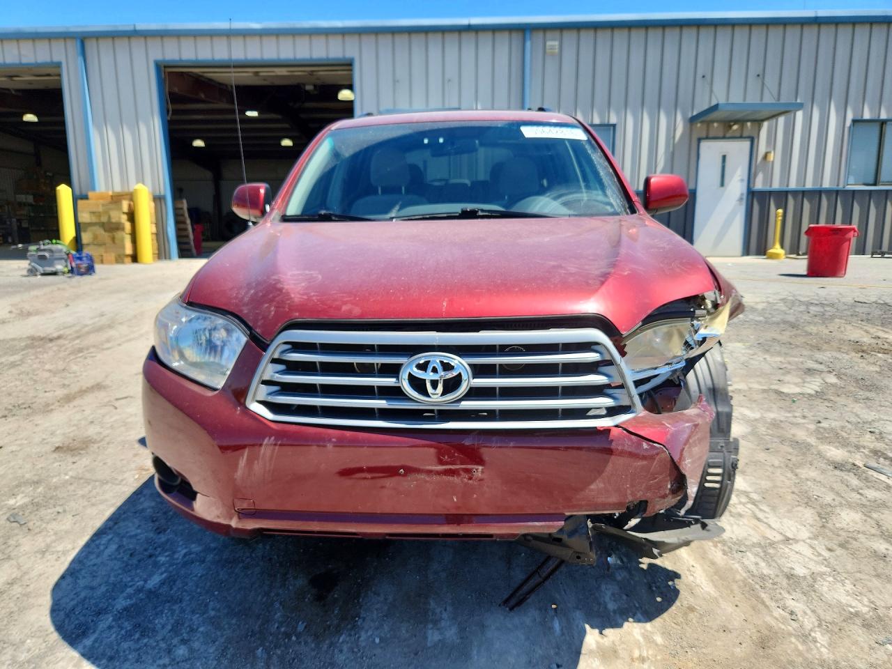 2008 Toyota Highlander Base Burgundy vin: JTEDS41A982016462