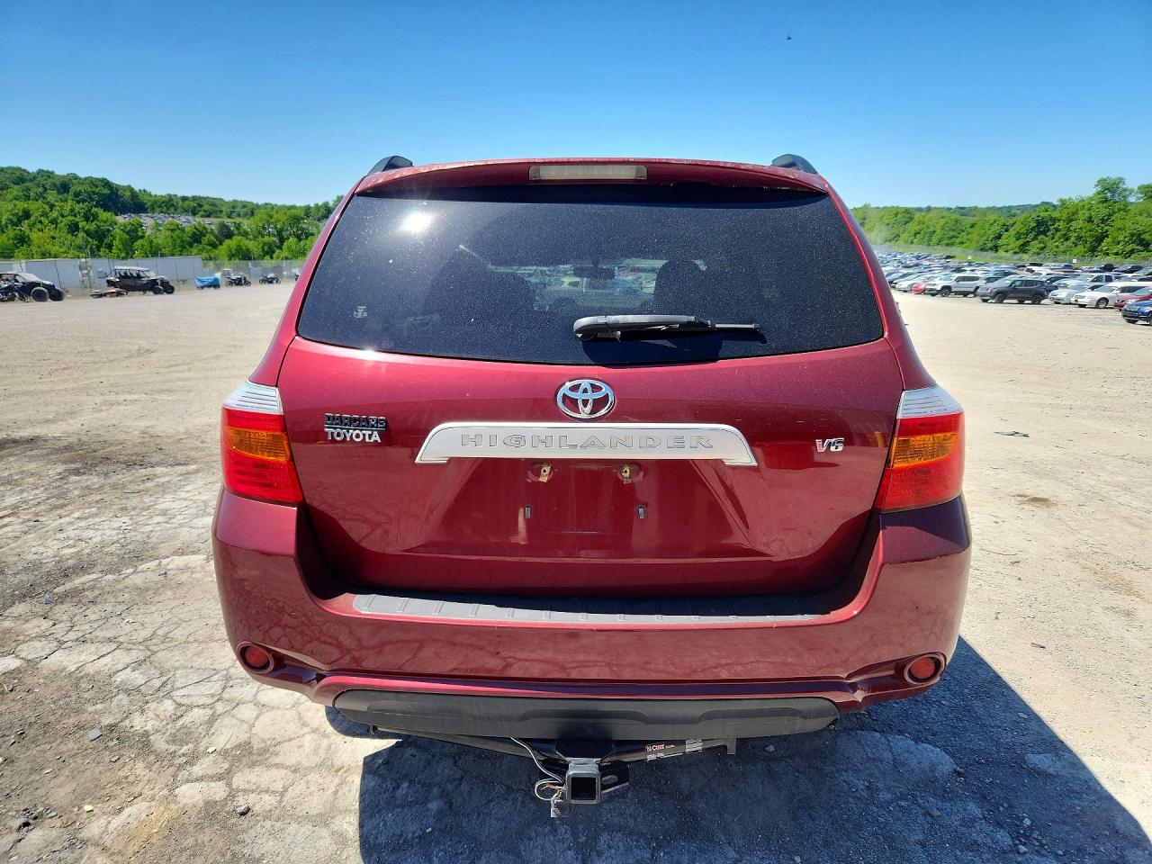 2008 Toyota Highlander Base Burgundy vin: JTEDS41A982016462