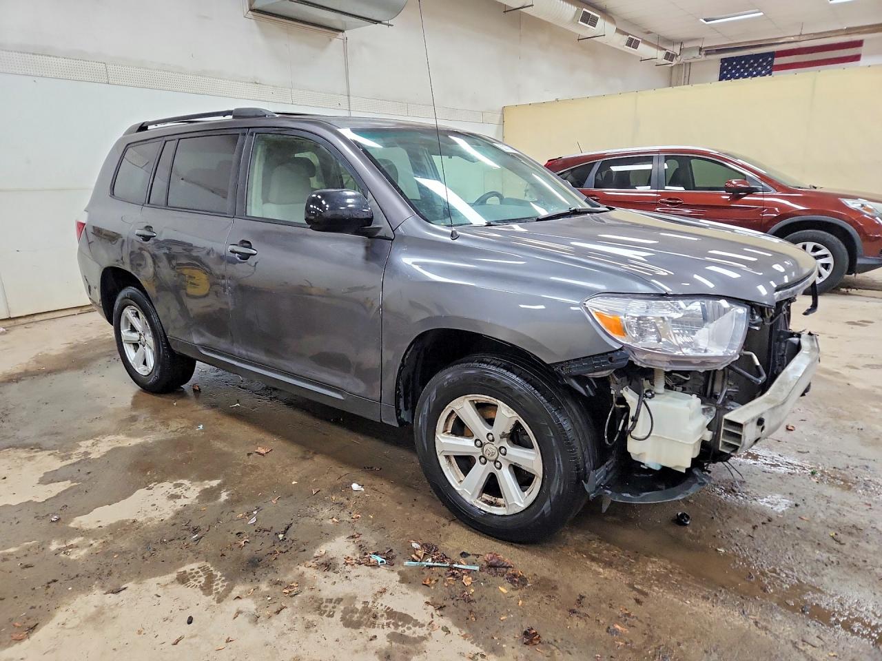 2008 Toyota Highlander Base Gray vin: JTEDS41A982019720