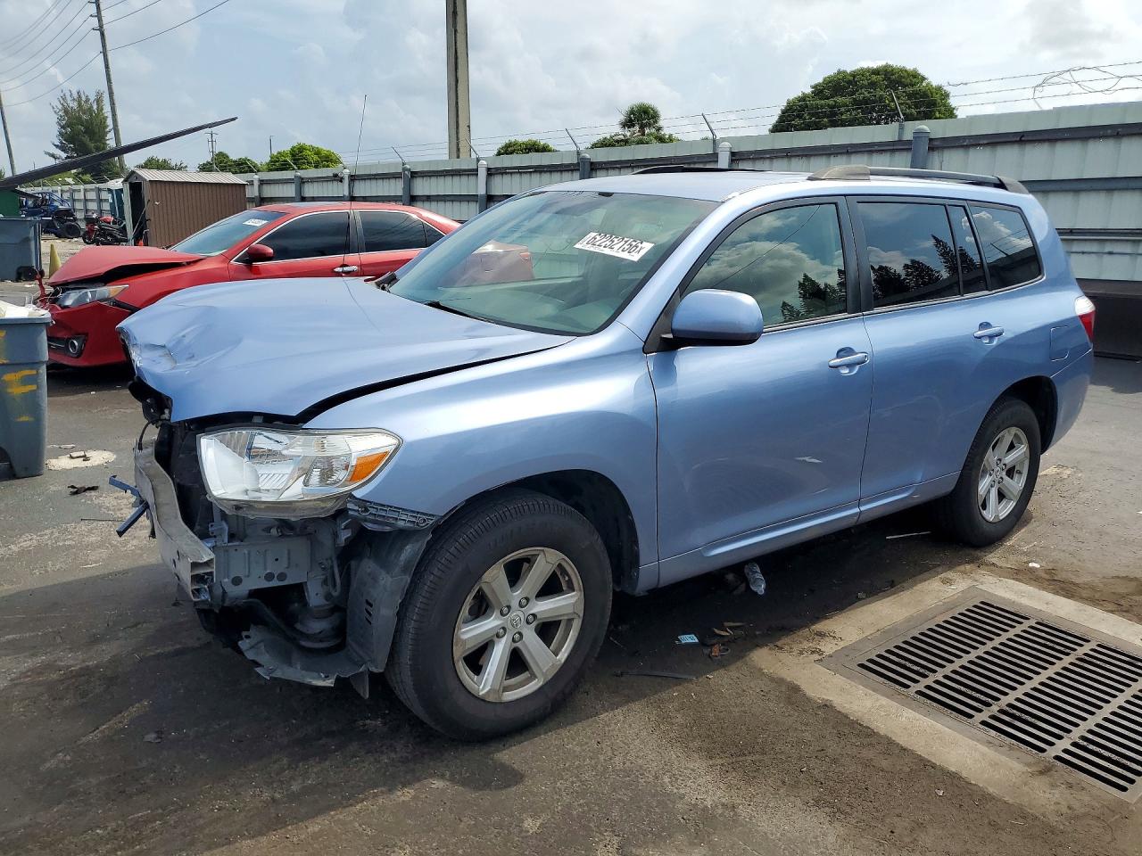 2008 Toyota Highlander Base Blue vin: JTEDS41A982045668