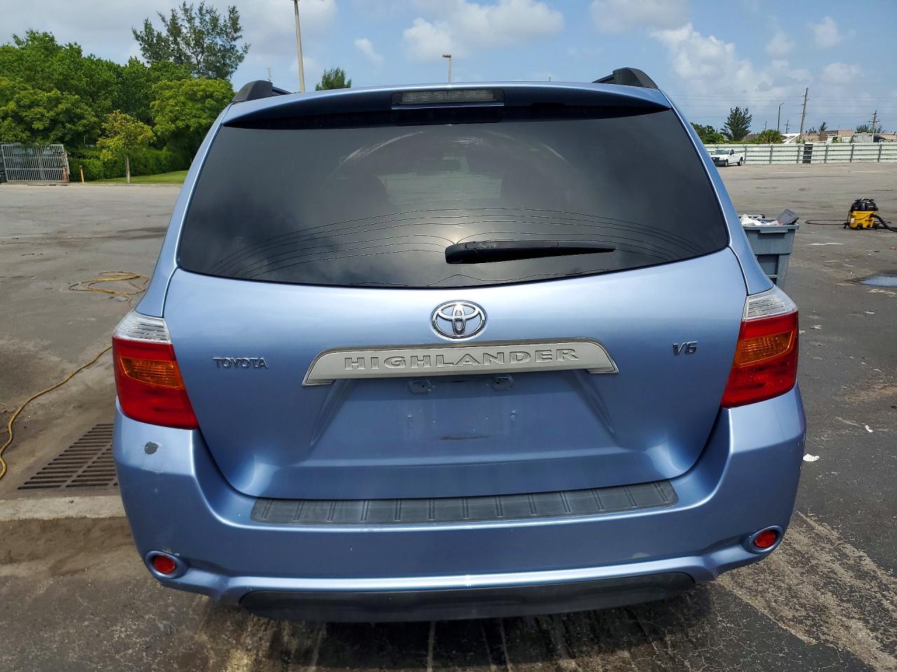 2008 Toyota Highlander Base Blue vin: JTEDS41A982045668