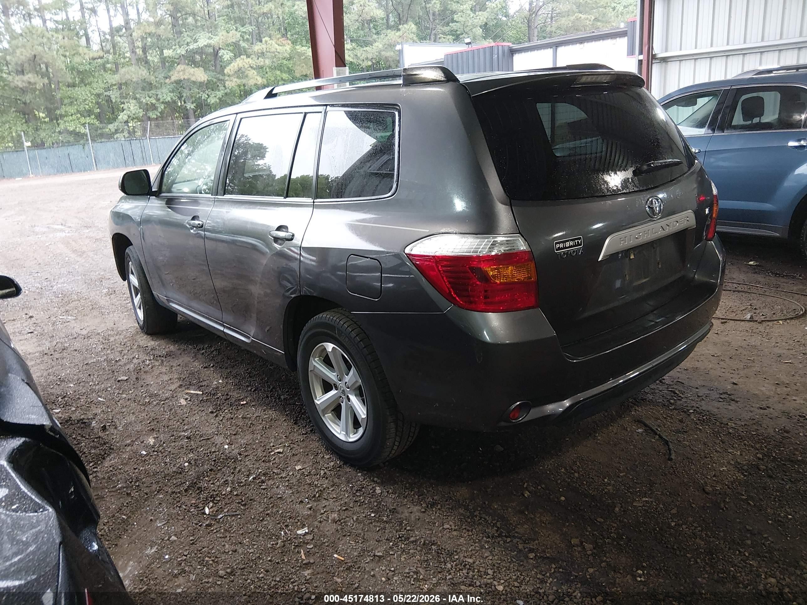 2008 Toyota Highlander Gray vin: JTEDS41A982047436