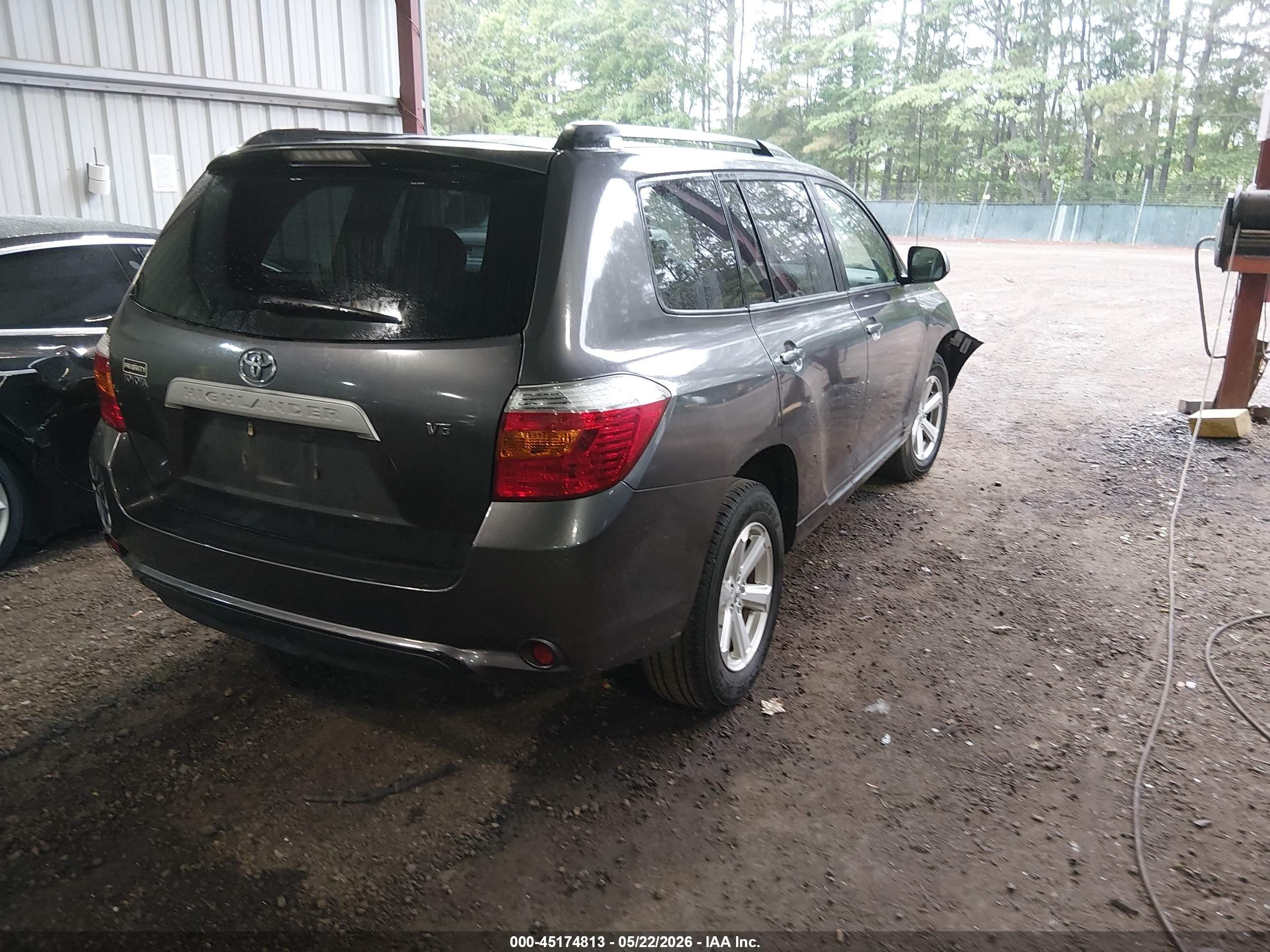 2008 Toyota Highlander Gray vin: JTEDS41A982047436