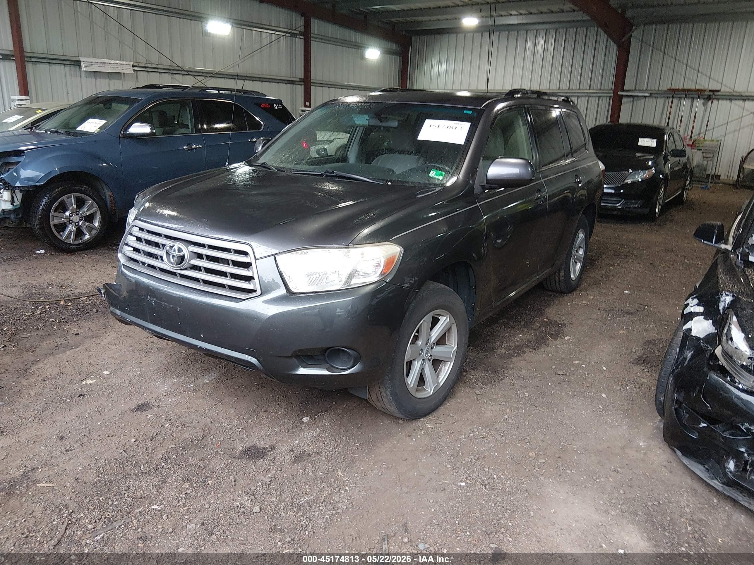 2008 Toyota Highlander Gray vin: JTEDS41A982047436