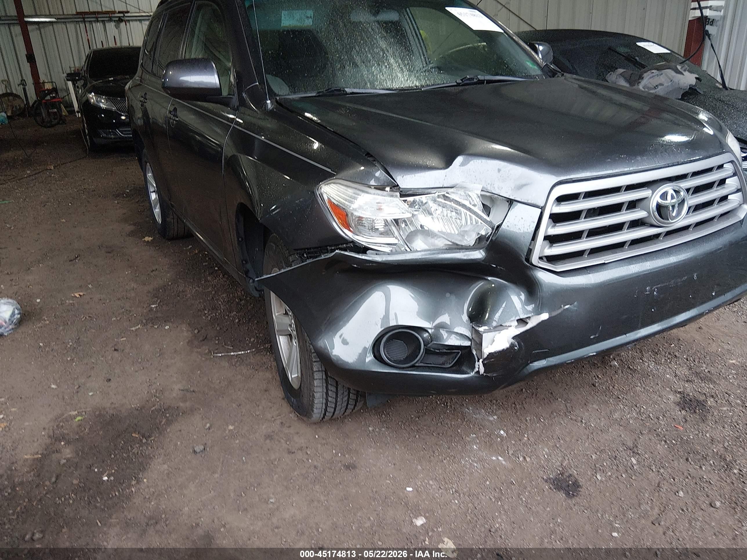 2008 Toyota Highlander Gray vin: JTEDS41A982047436