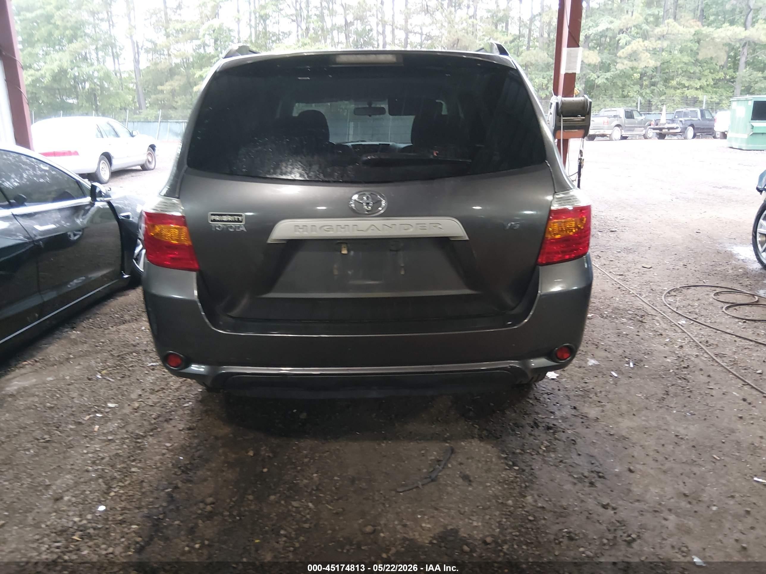2008 Toyota Highlander Gray vin: JTEDS41A982047436