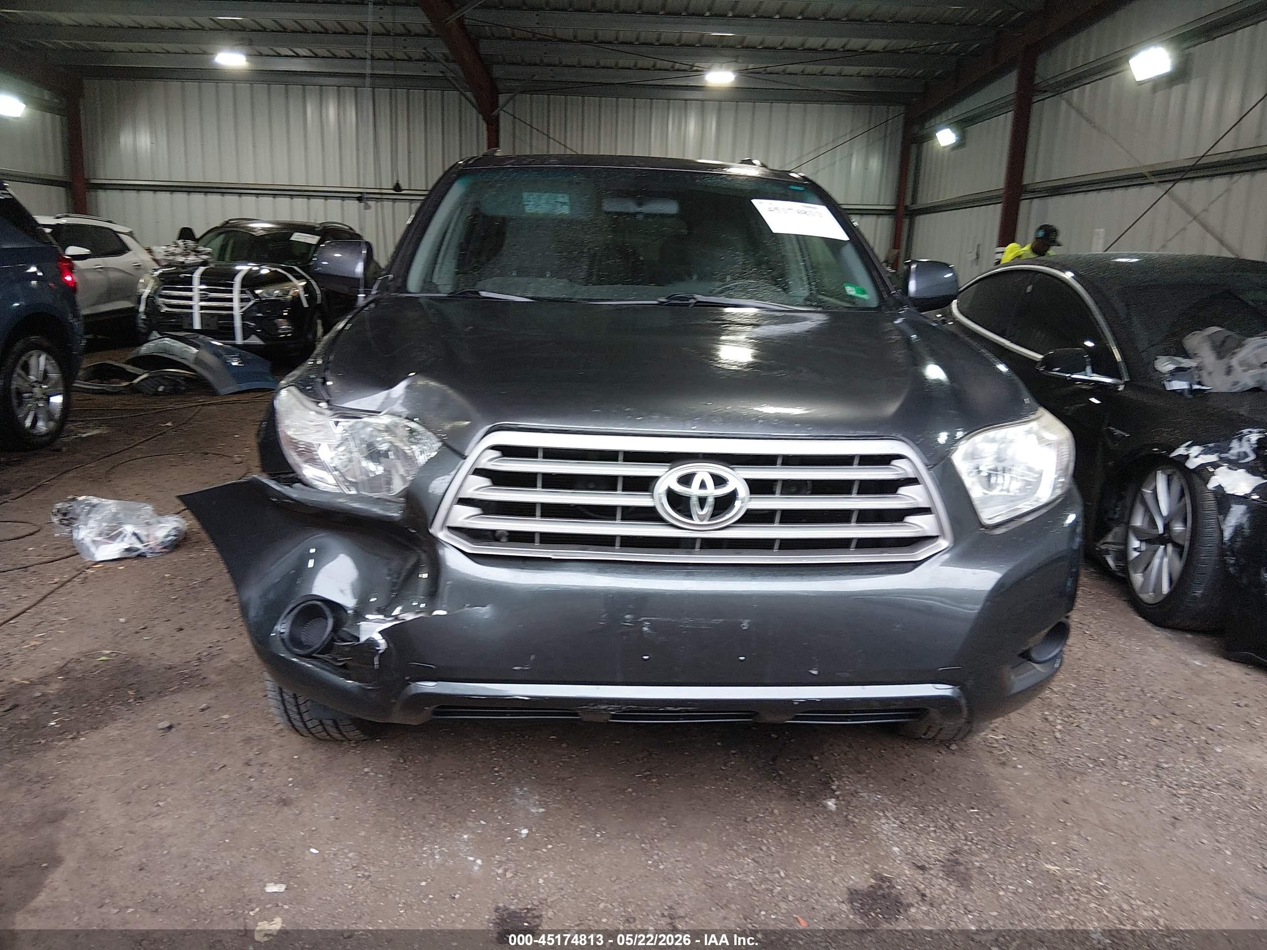 2008 Toyota Highlander Gray vin: JTEDS41A982047436