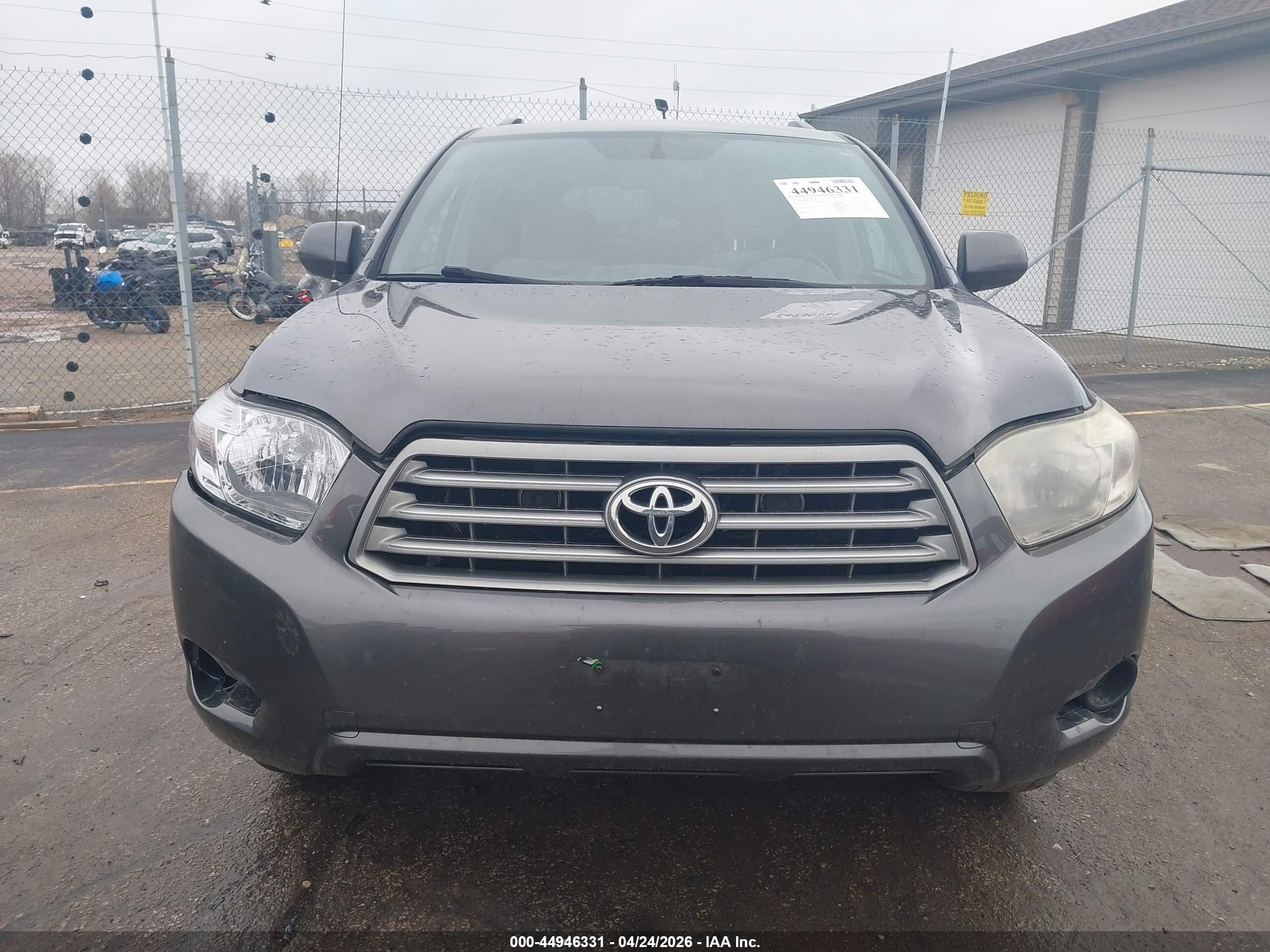 2009 Toyota Highlander   Gray vin: JTEDS41A992088540