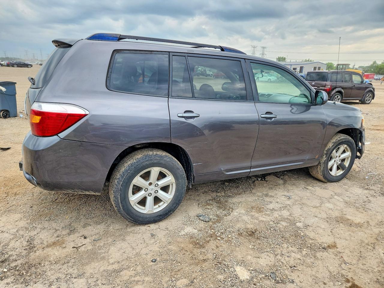 2008 Toyota Highlander Base Gray vin: JTEDS41AX82008080