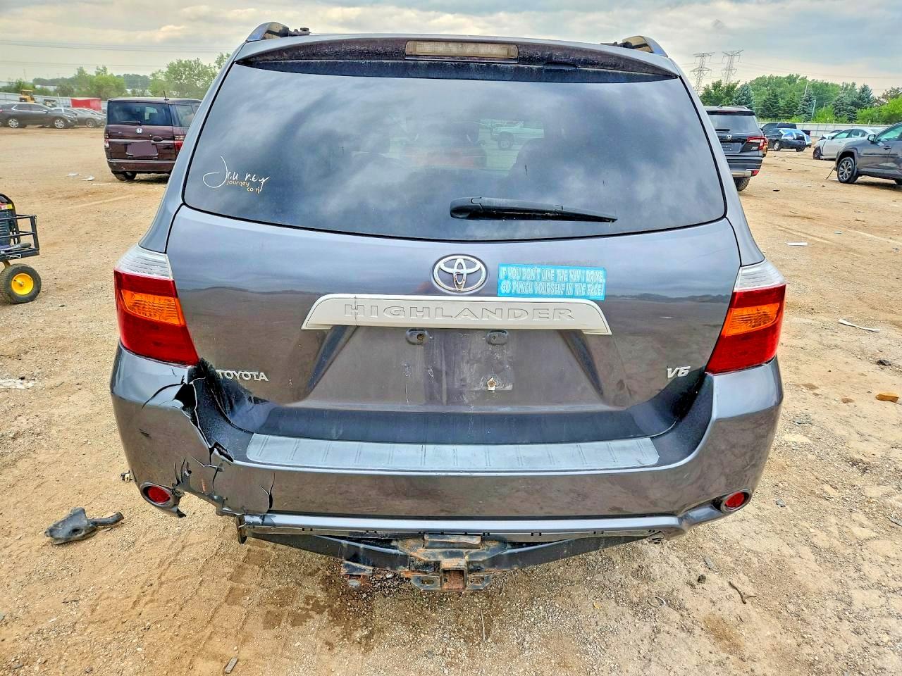 2008 Toyota Highlander Base Gray vin: JTEDS41AX82008080